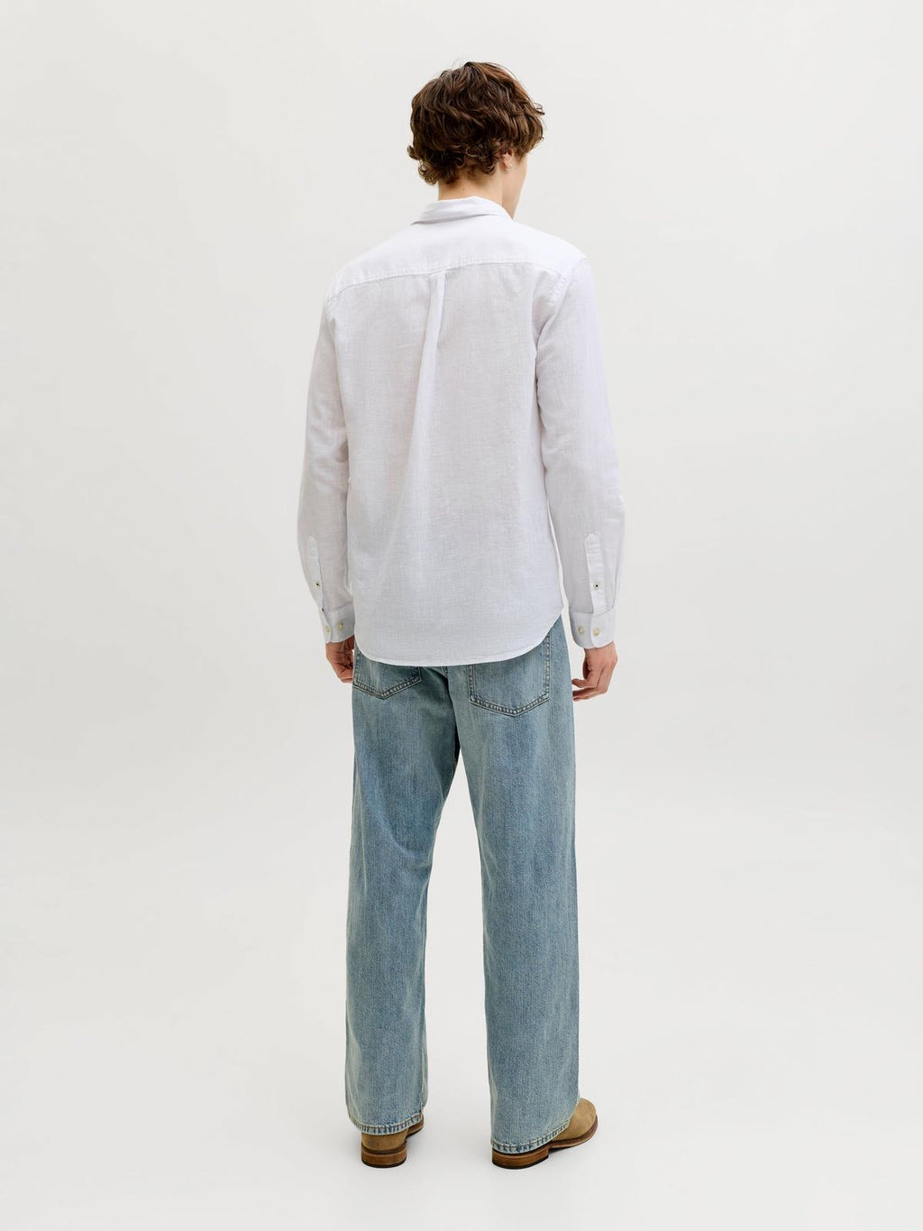 JJESUMMER LINEN BLEND SHIRT L/S SN 