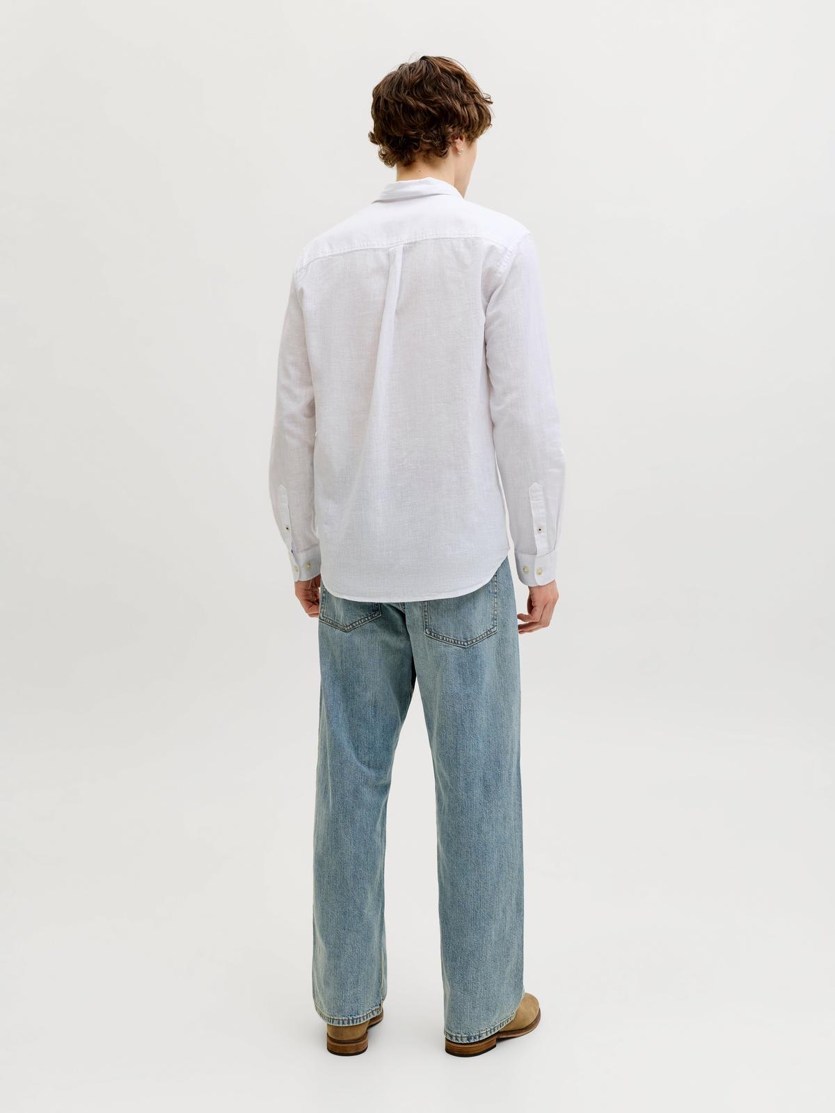 JJESUMMER LINEN BLEND SHIRT L/S SN 