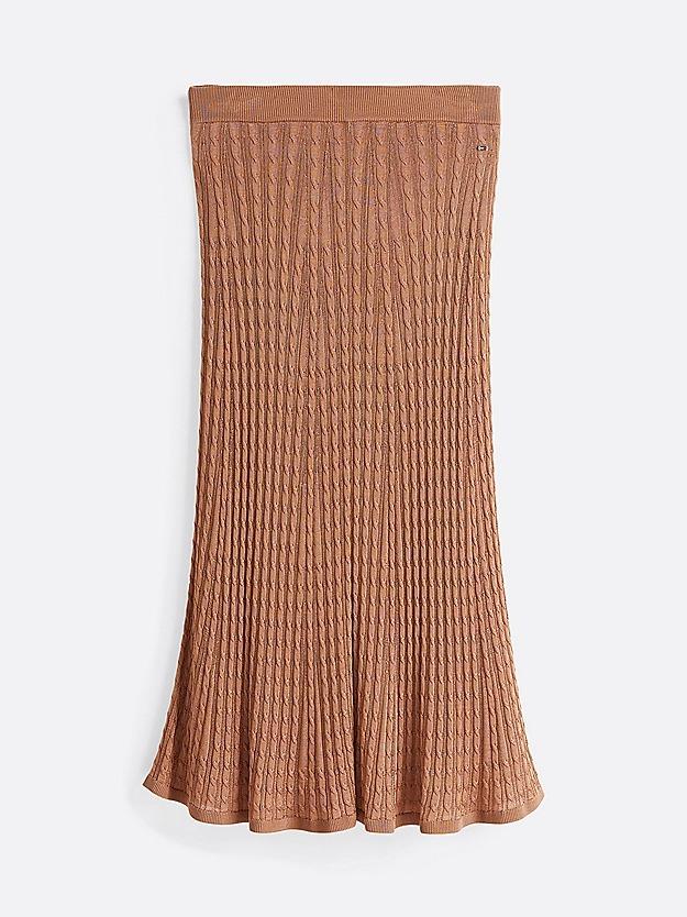 RAYON CABLE MIDI FLA WW0WW44006/RBC TOMMY HILFIGER