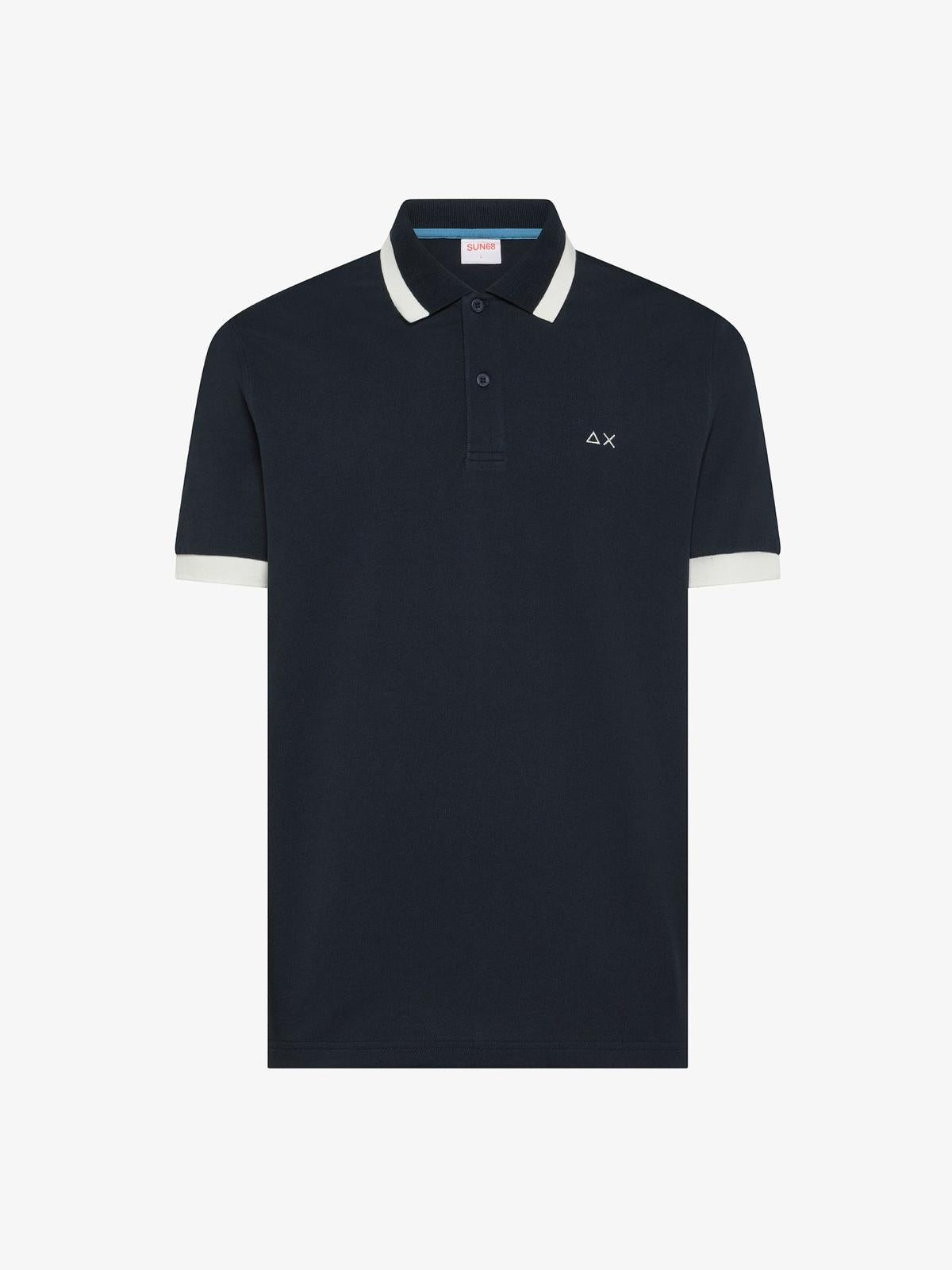POLO BIG STRIPE ON COLLAR S/S 
