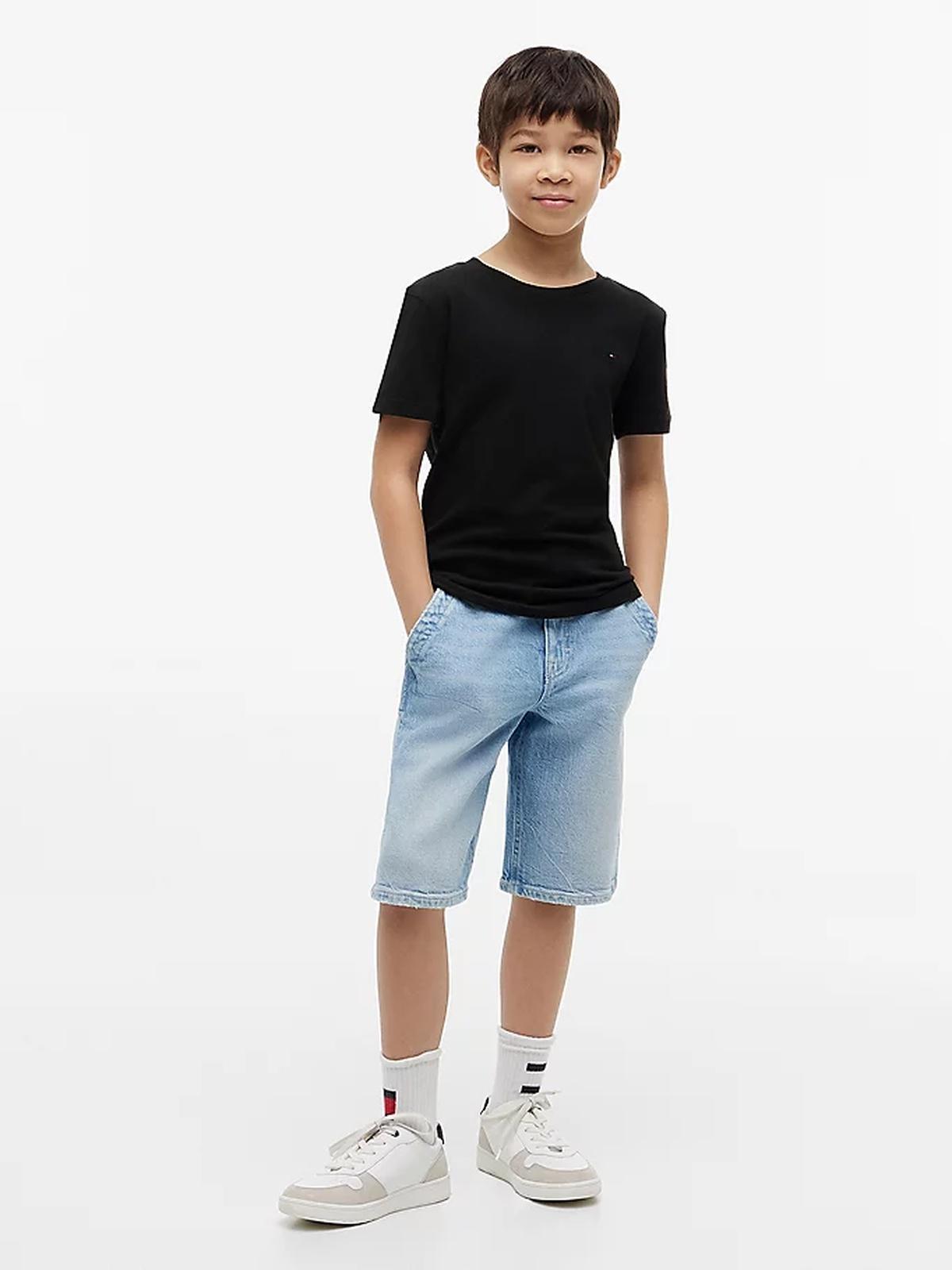 BOYS BASIC CN KNIT S/S 