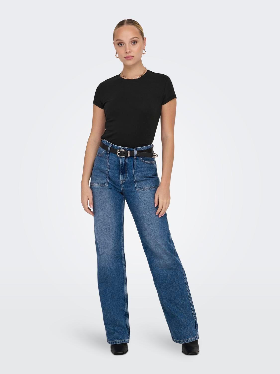 ONLELINA S/S O-NECK SHORT TOP JRS NOOS 