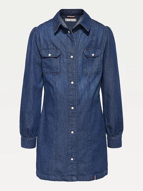 DENIM SHIRT DRESS 
