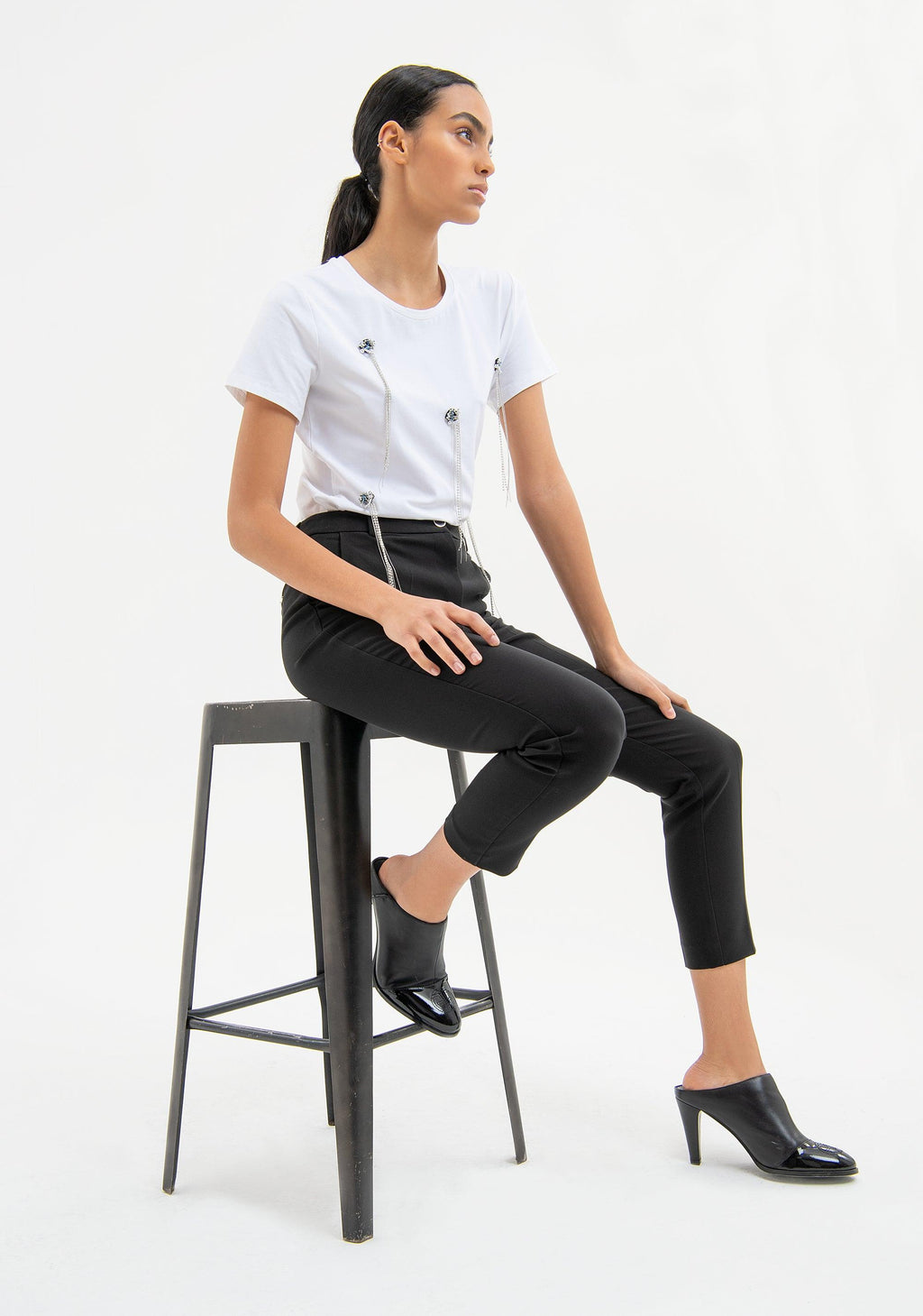 CHINOS BLACK FR23WV4002W42901/053 FRACOMINA