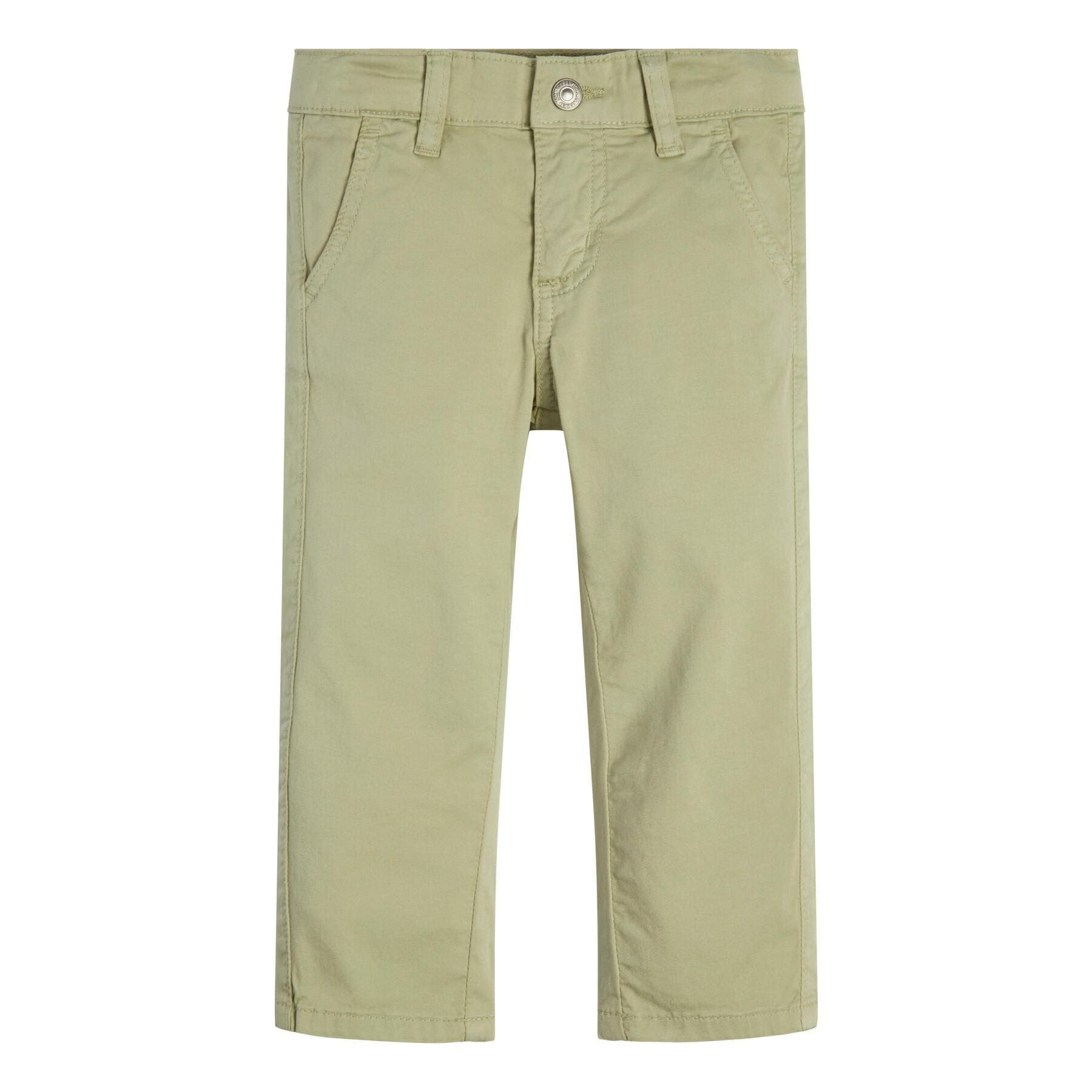 SATEEN CHINO SLIM PANTS 