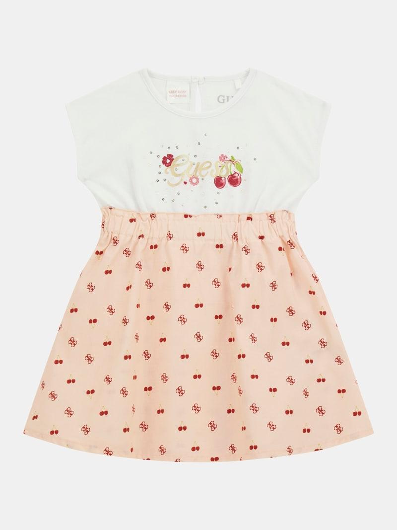 MIXED FABRIC SS DRES 