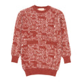 ABITO TRICOT JACQUARD LETTERING 