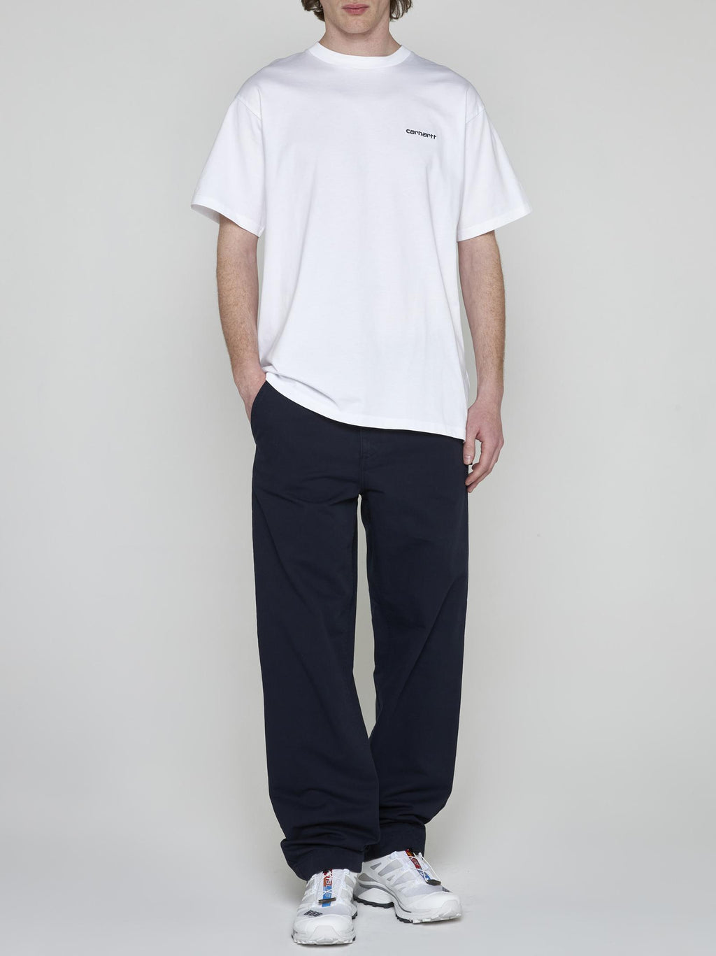 S/S SCRIPT EMBROIDERY T-SHIRT 