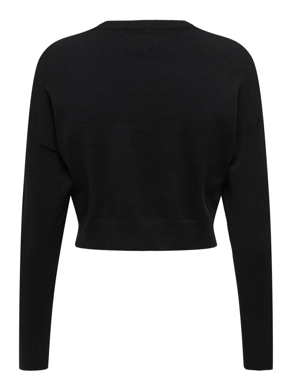 ONLIBI LS CROP O-NECK CC KNT 