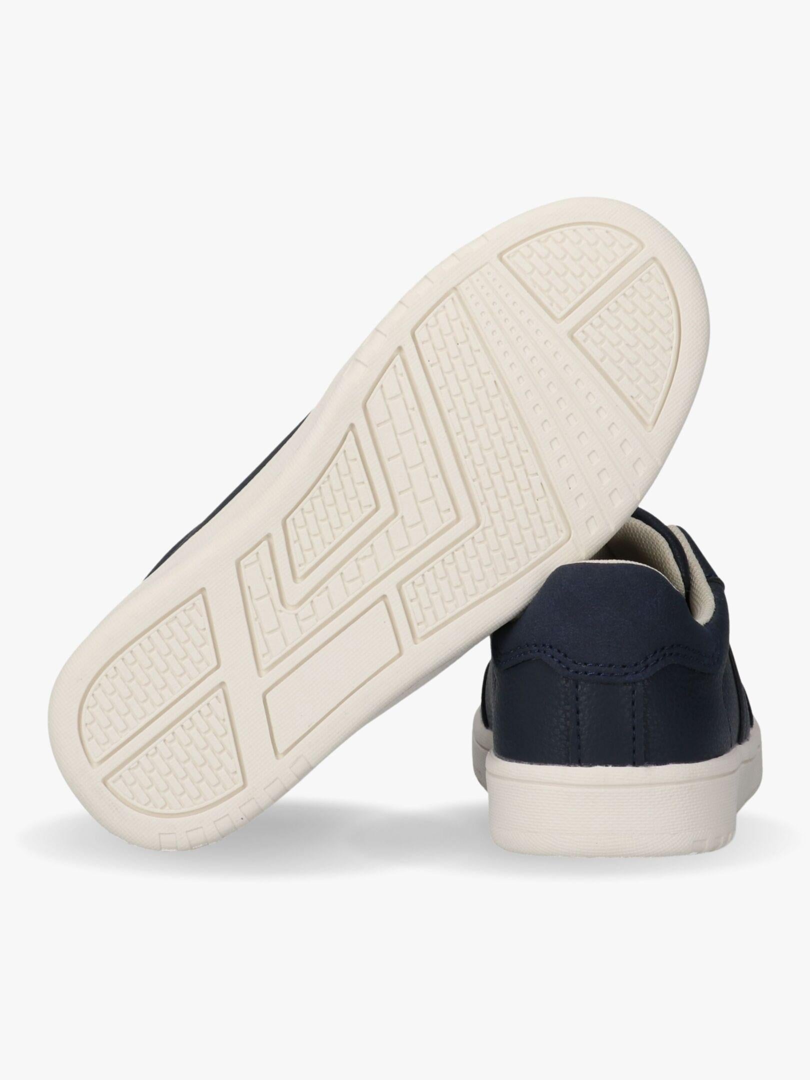 SNEAKER BASSA ALLACCIATA BEIGE/BIANCO/BLU 