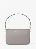 SM CONV POUCH WRISTLET LEATHER 35S5STVW5L/PEARL GREY MICHAEL KORS
