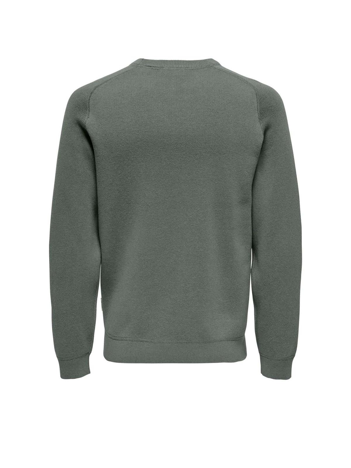 ONSPIN REG 12 CREW KNIT 