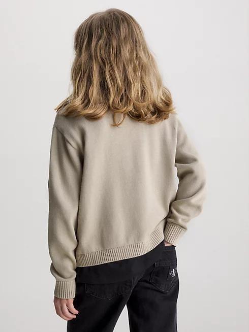 BLOWN-UP LOGO LAYERS SWEATER 