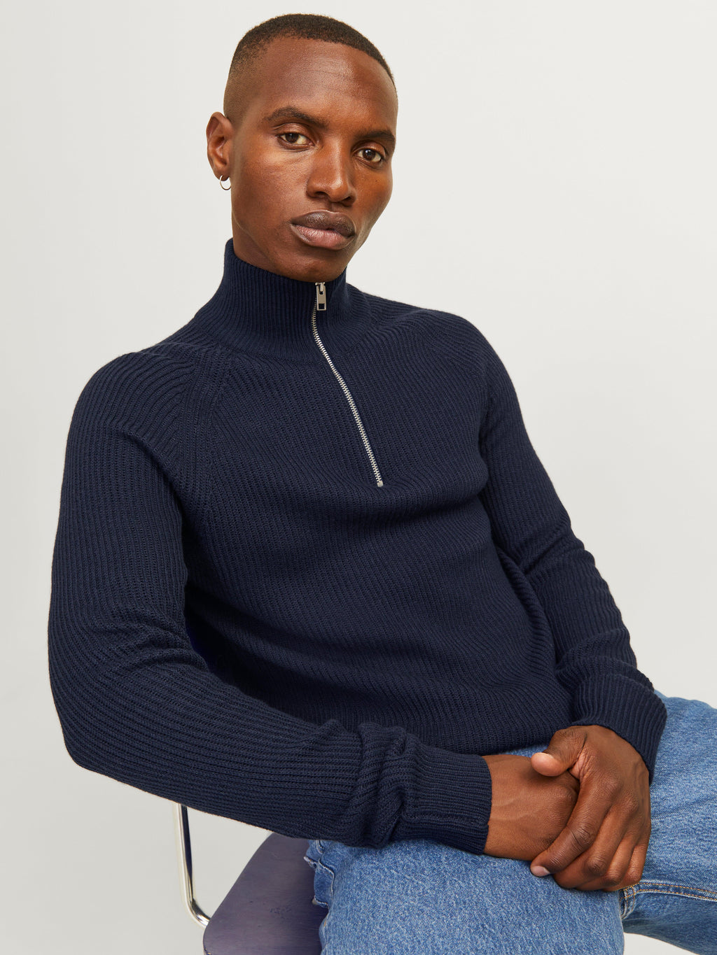 12258473/Navy Blazer JACK AND JONES
