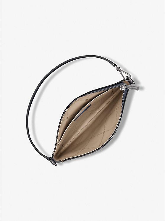 SM CONV POUCH WRISTLET LEATHER 35S5STVW5L/NAVY MICHAEL KORS