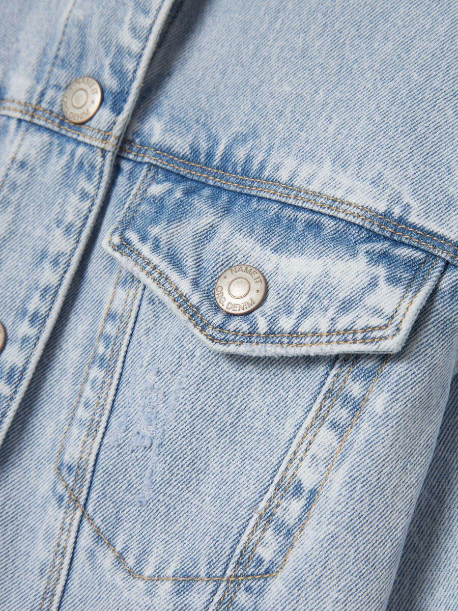 13237177/Light Blue Bleached Denim NAME.IT