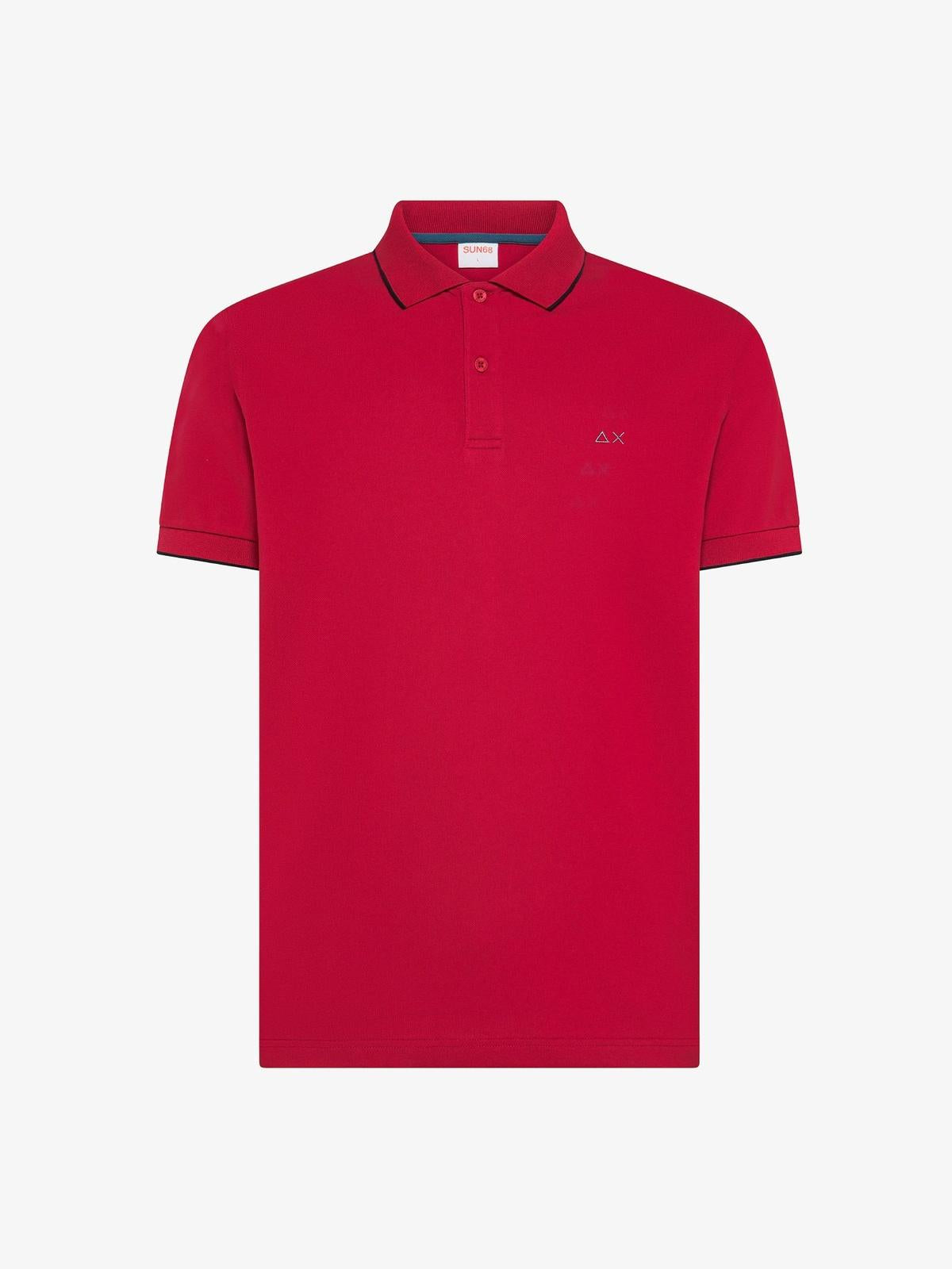 POLO SMALL STRIPE ON COLLAR S/S 