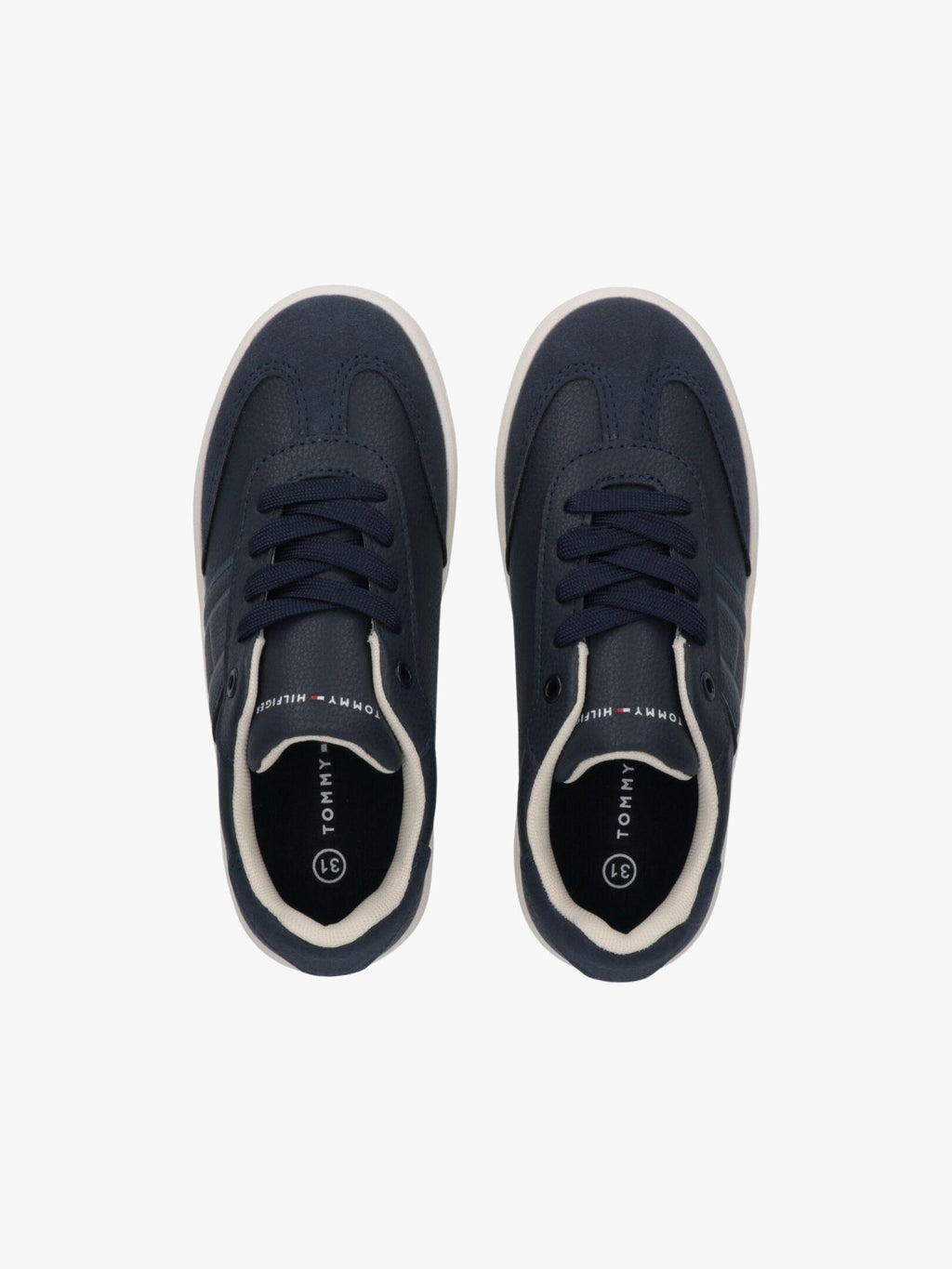 SNEAKER BASSA ALLACCIATA BEIGE/BIANCO/BLU 