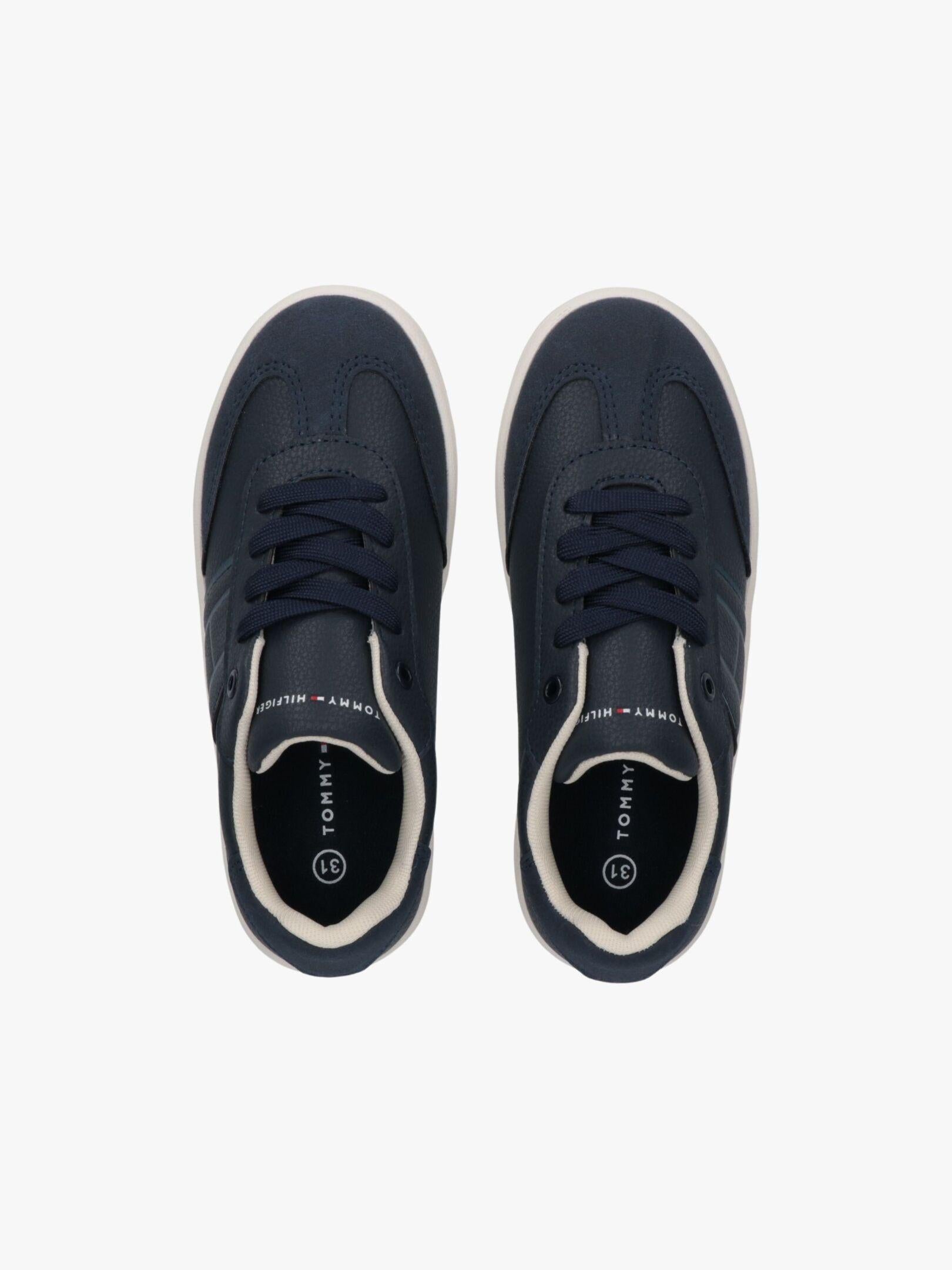 SNEAKER BASSA ALLACCIATA BEIGE/BIANCO/BLU 