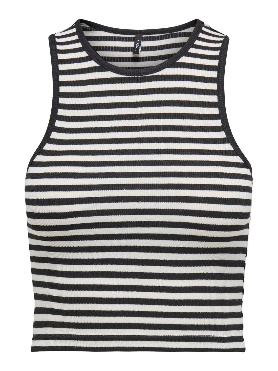 ONLBELIA S/L CROP TOP JRS NOOS 15289846/Black ONLY