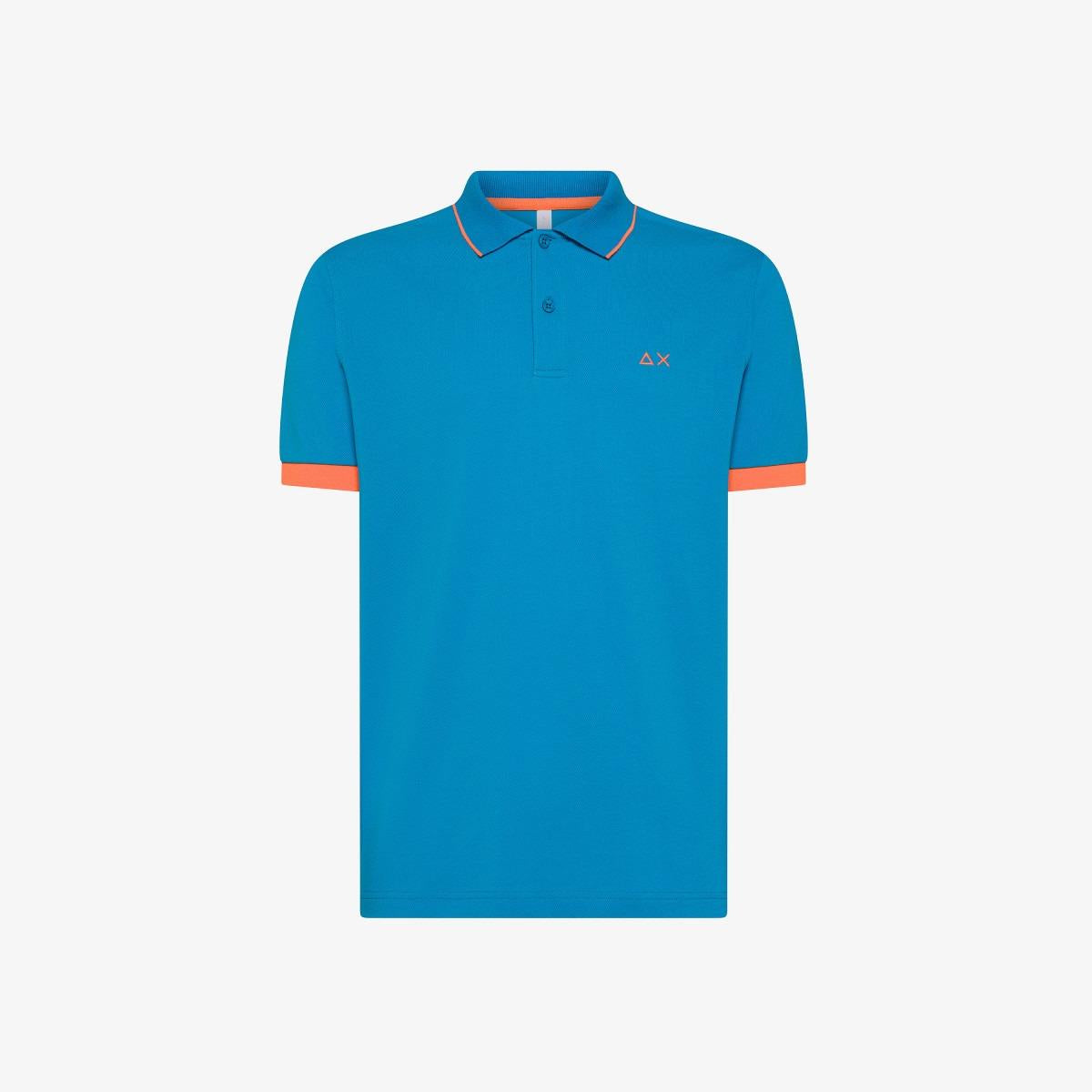 POLO SMALL STRIPE FLUO S/S 