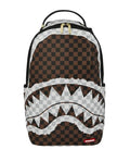 CREAM BROWN TEAR CHECK BACKPACK 910B8290NSZ/CREAM SPRAYGROUND