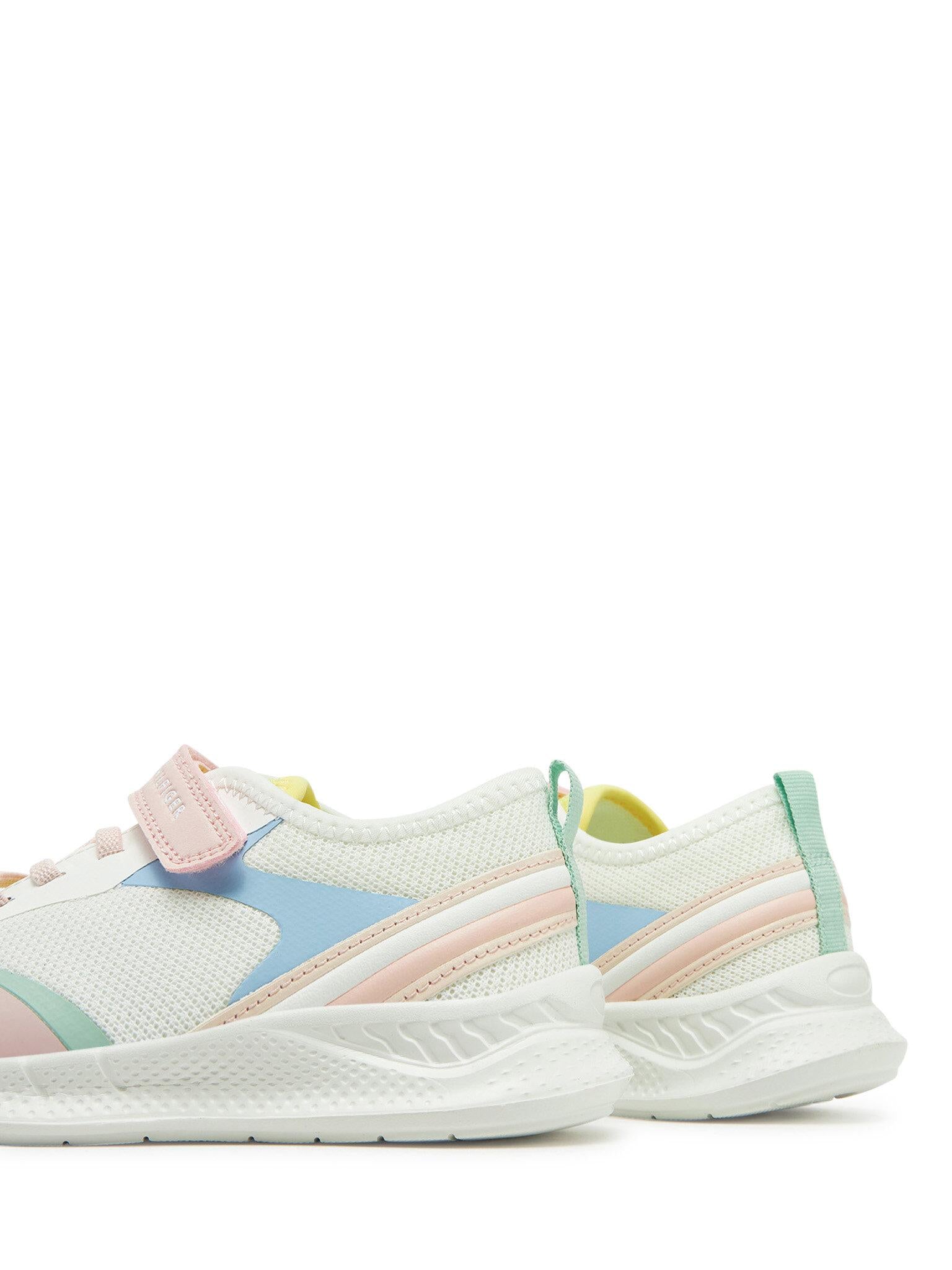 SNEAKER BASSA LACCI/VELCRO 