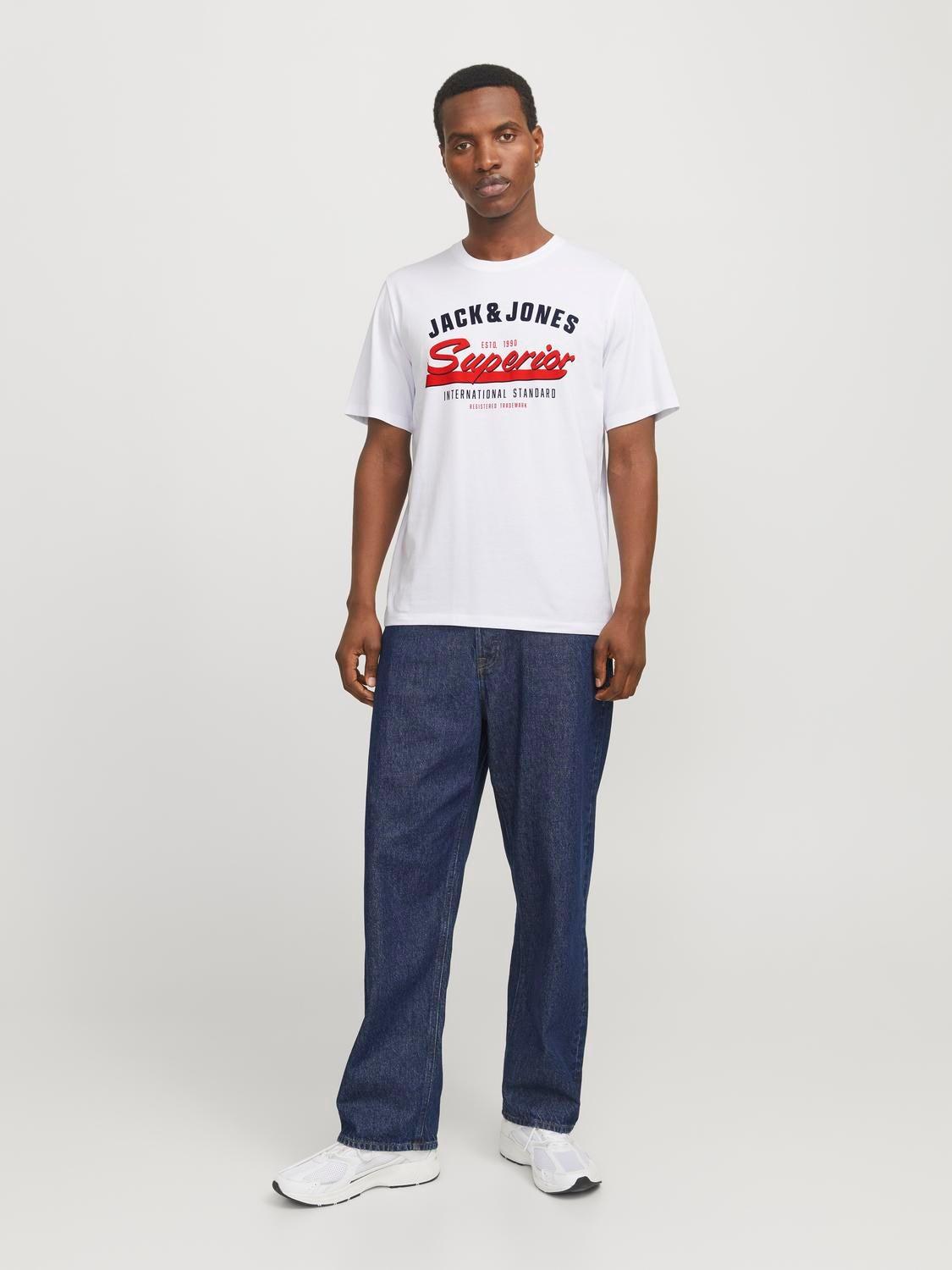 12268267/White JACK AND JONES
