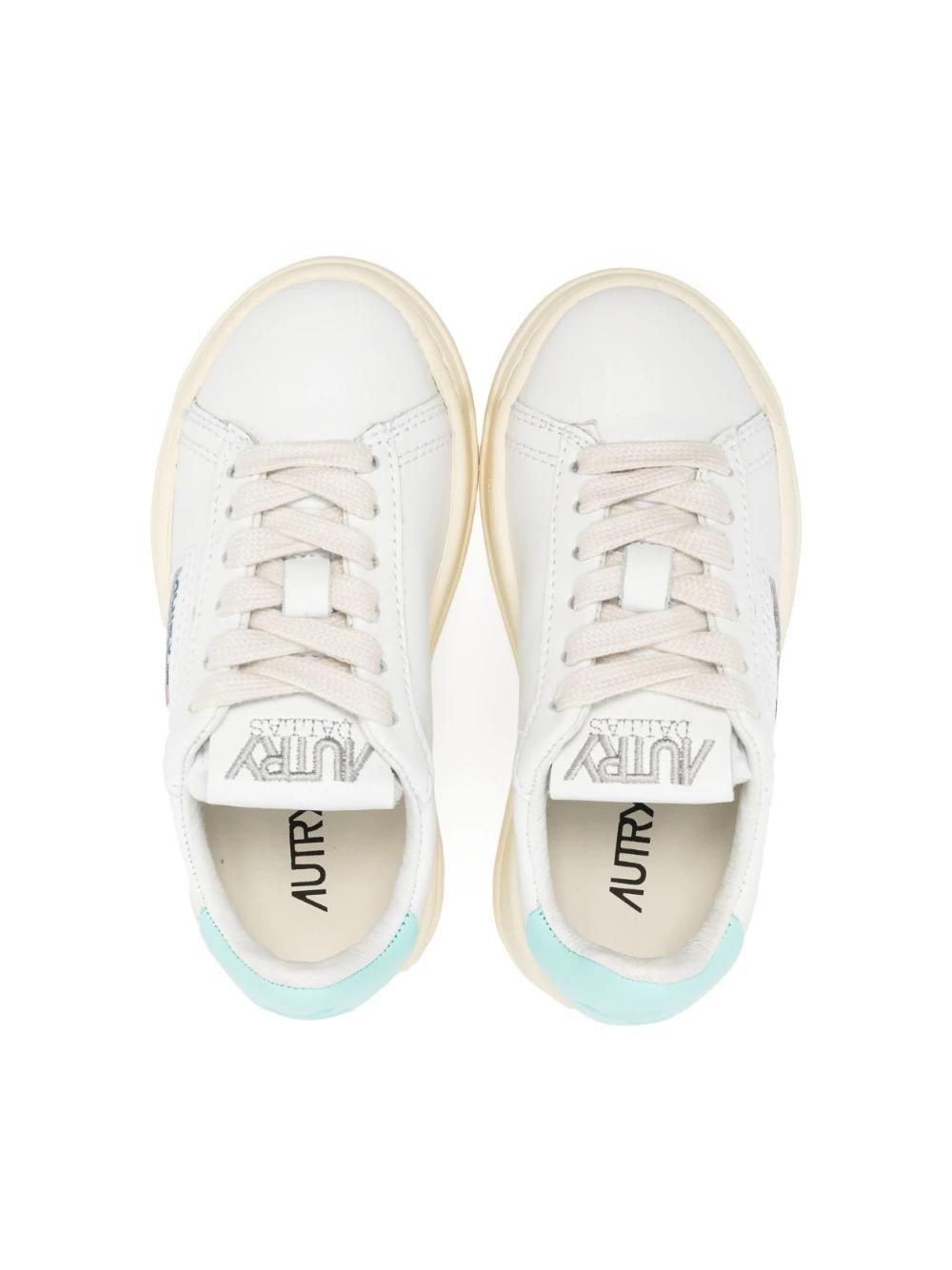 DALLAS KIDS  LOW KID LEAT/LEAT WHT/TURQ KDLKLL17-LL17 AUTRY