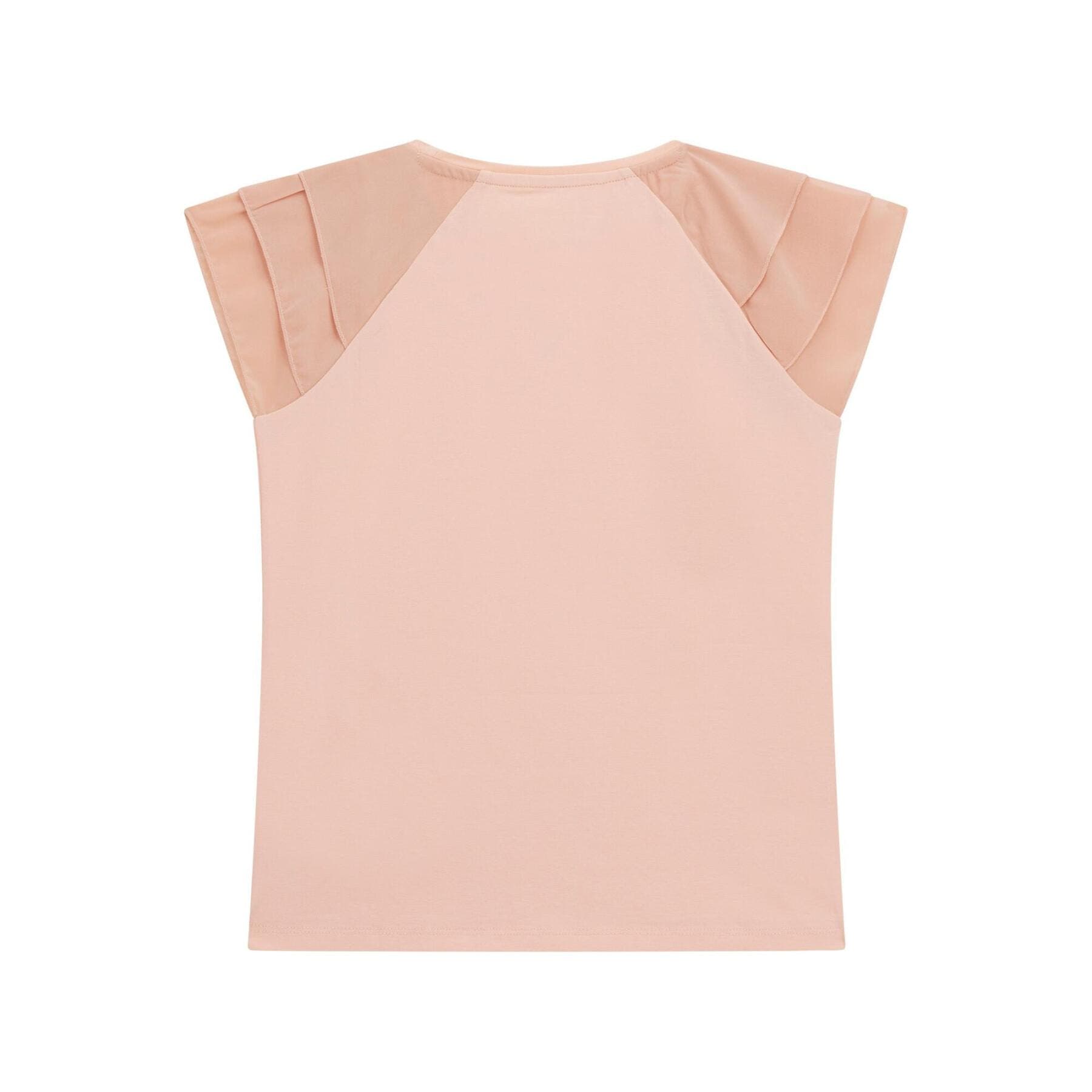 SS T-SHIRT W/CHIFFON 