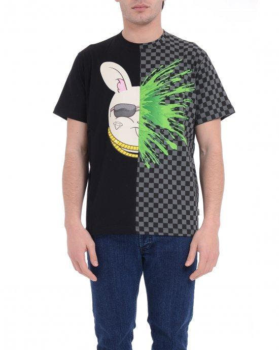 SPLATTER BUNNY SPLIT REGULAR TSHIRT 
