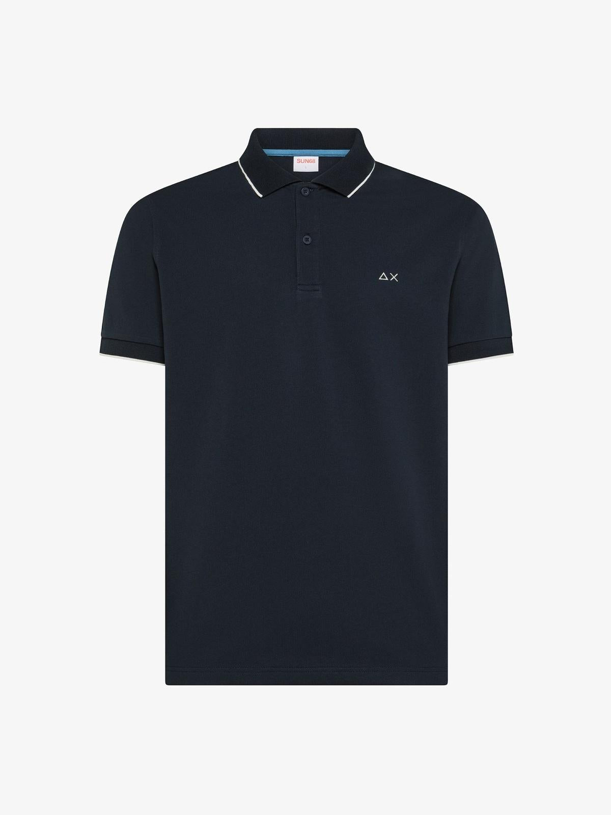 POLO SMALL STRIPE ON COLLAR S/S 