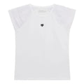 SS T-SHIRT W/CHIFFON 