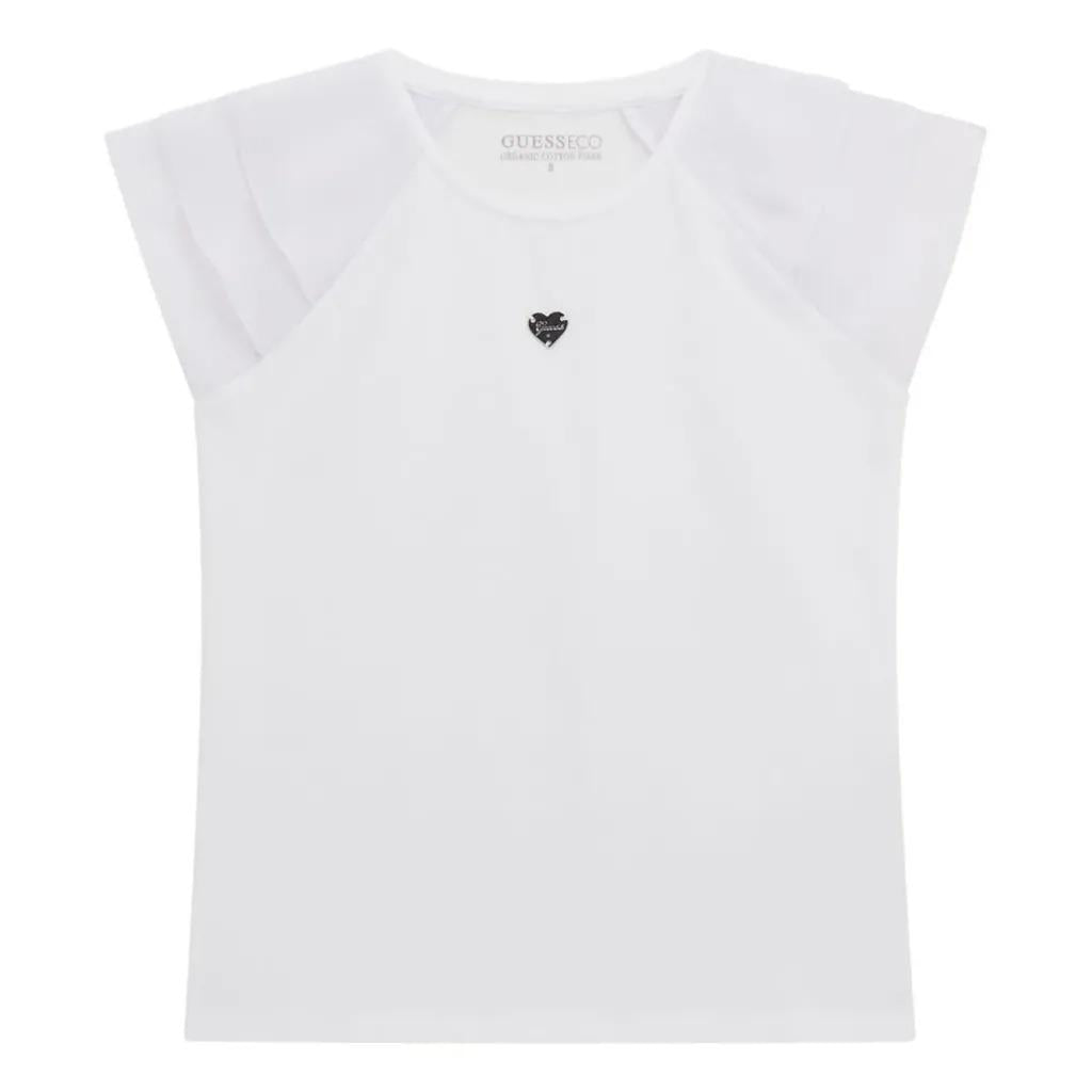 SS T-SHIRT W/CHIFFON 