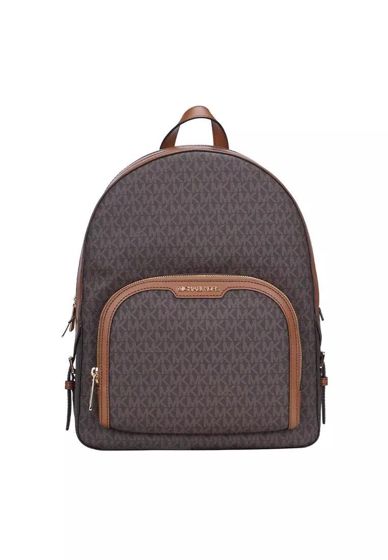 LG ZIP PKT BACKPACK 35S2G8TB7B/BROWN MICHAEL KORS