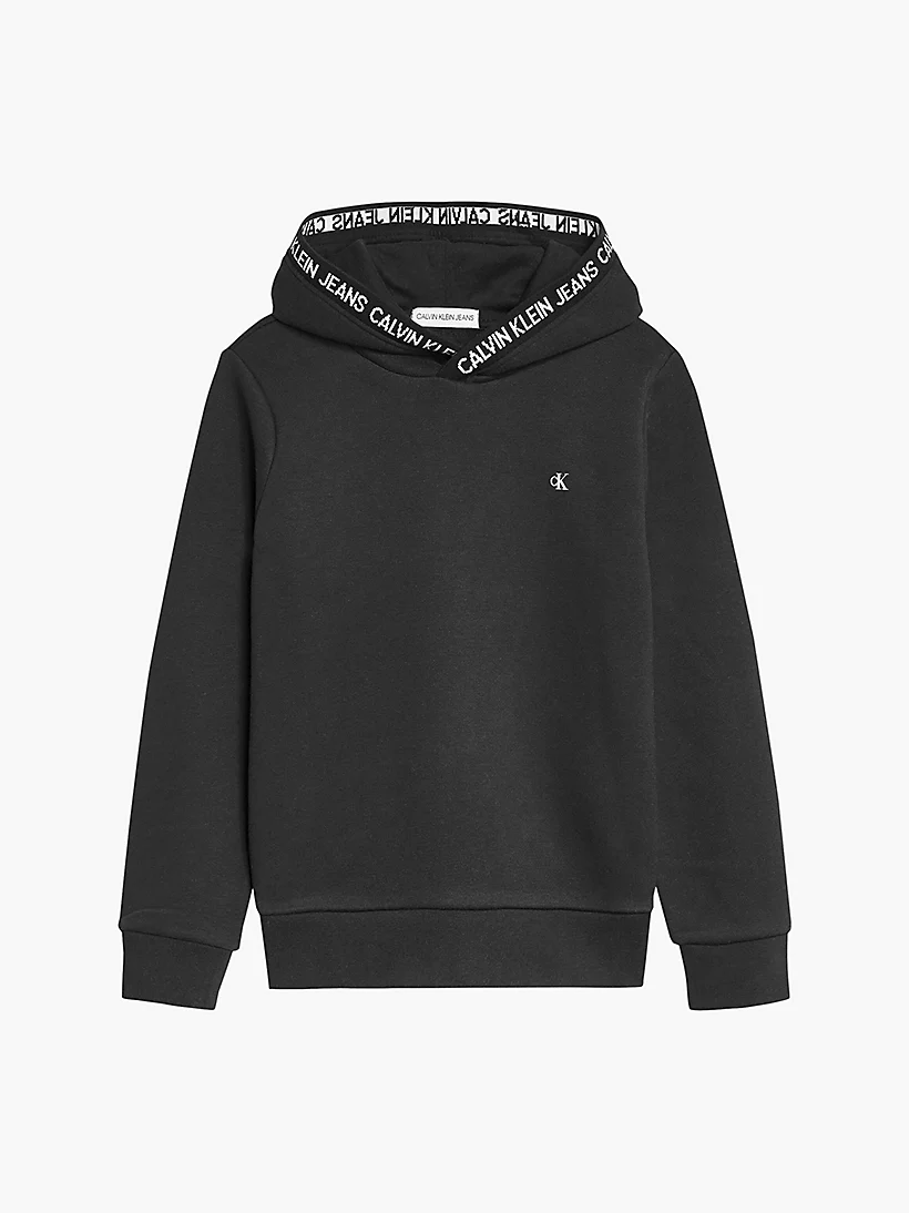 INTARSIA LOGO HOODIE 