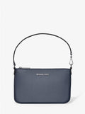 SM CONV POUCH WRISTLET LEATHER 35S5STVW5L/NAVY MICHAEL KORS