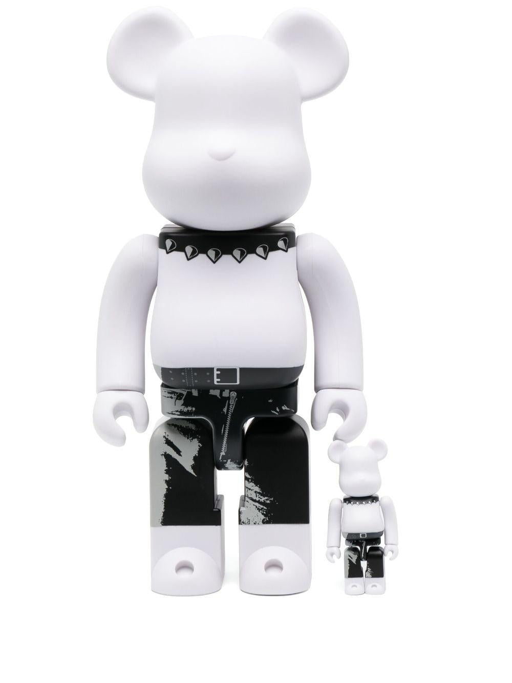 Bianco Bearbrick X Andy Warhol X The Rolling Stones (Sticky Fingers) Set 100% E 400% 19381694/BIANCO MEDICOM TOY