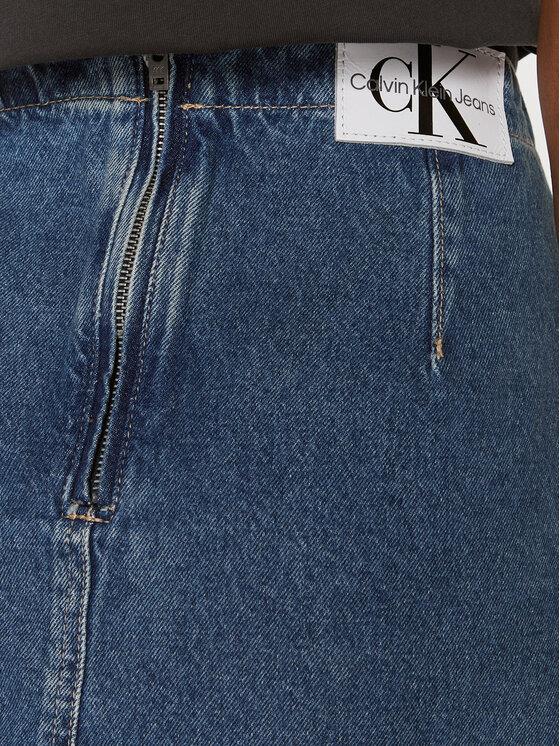 DARTED DENIM SKIRT 