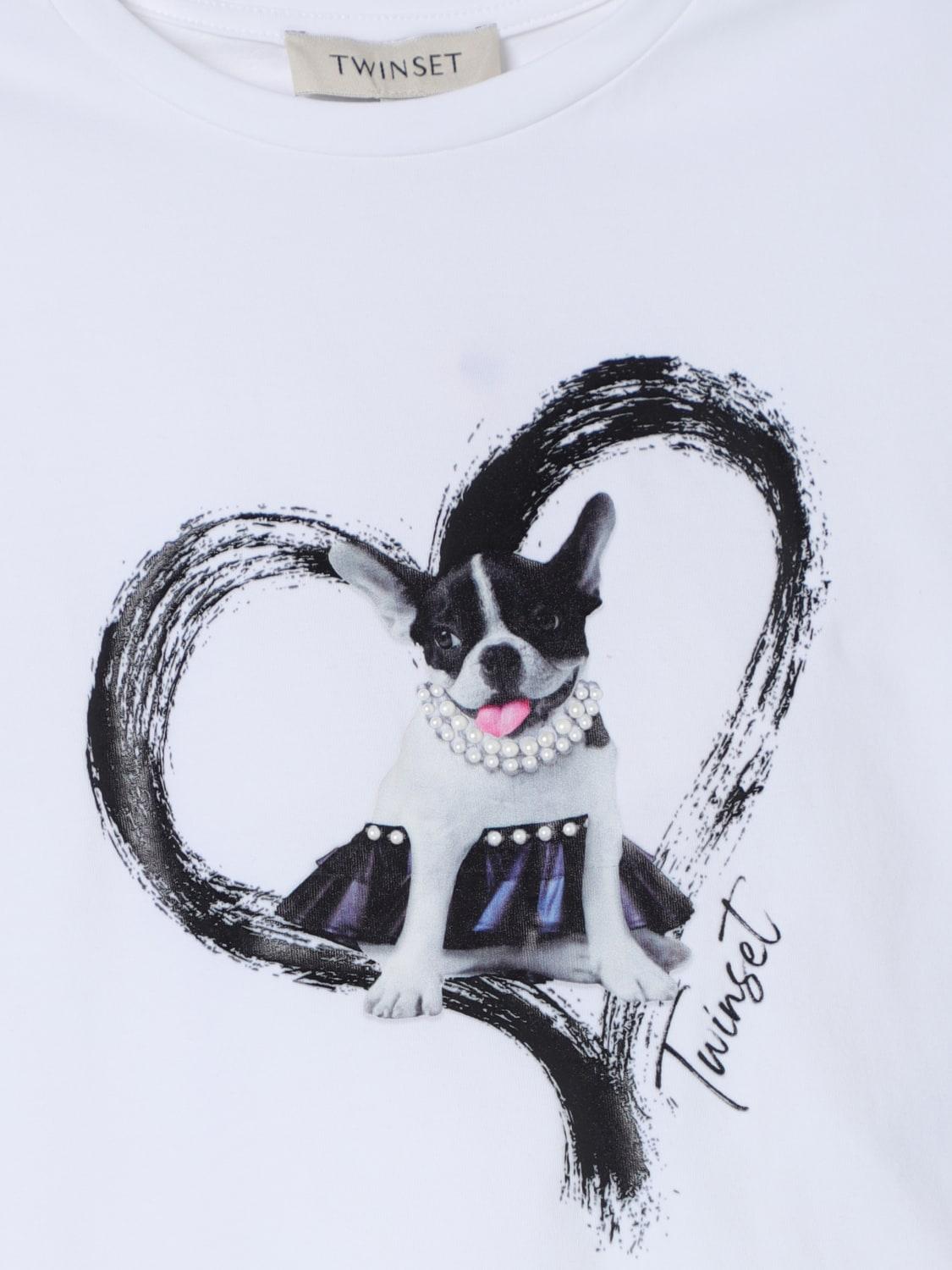 T-SHIRT STAMPA DOGGY 241GJ2247/11355 TWINSET