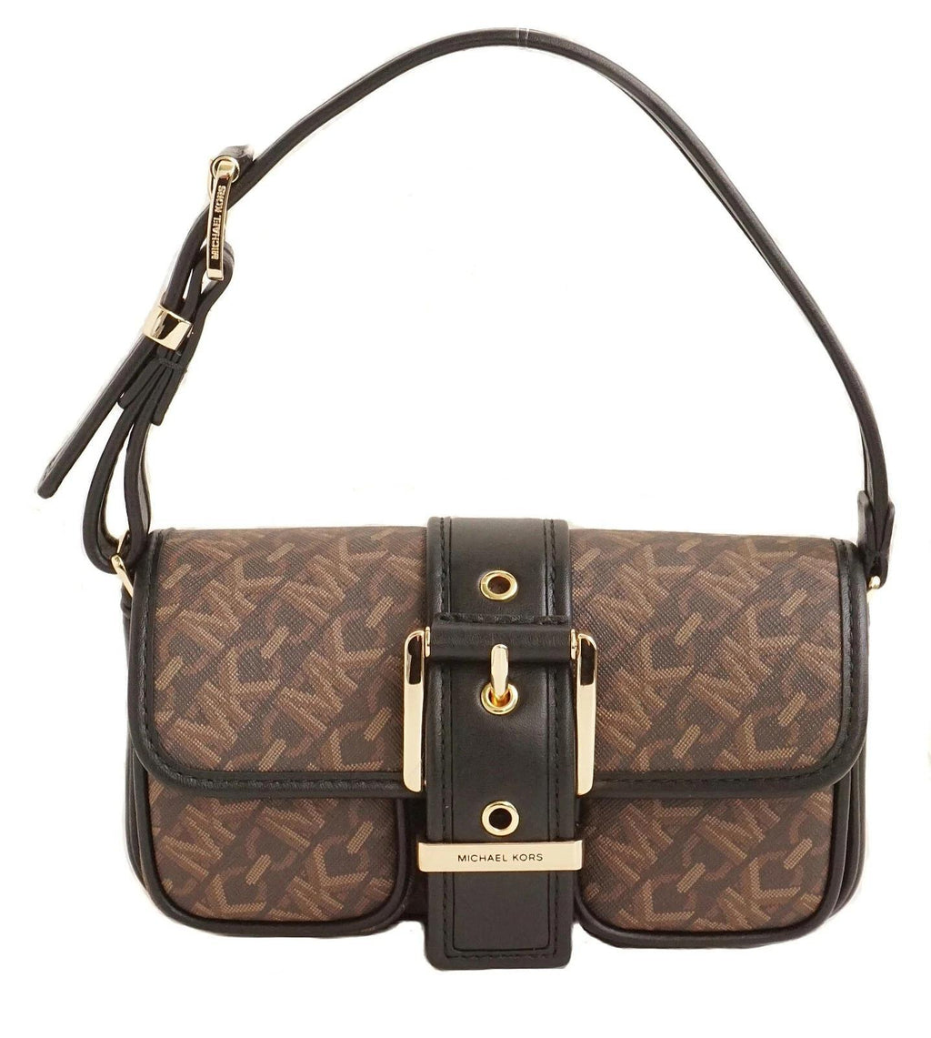 XSPOUCHETTE 32F4GBAU0B/BROWN BLACK MICHAEL KORS
