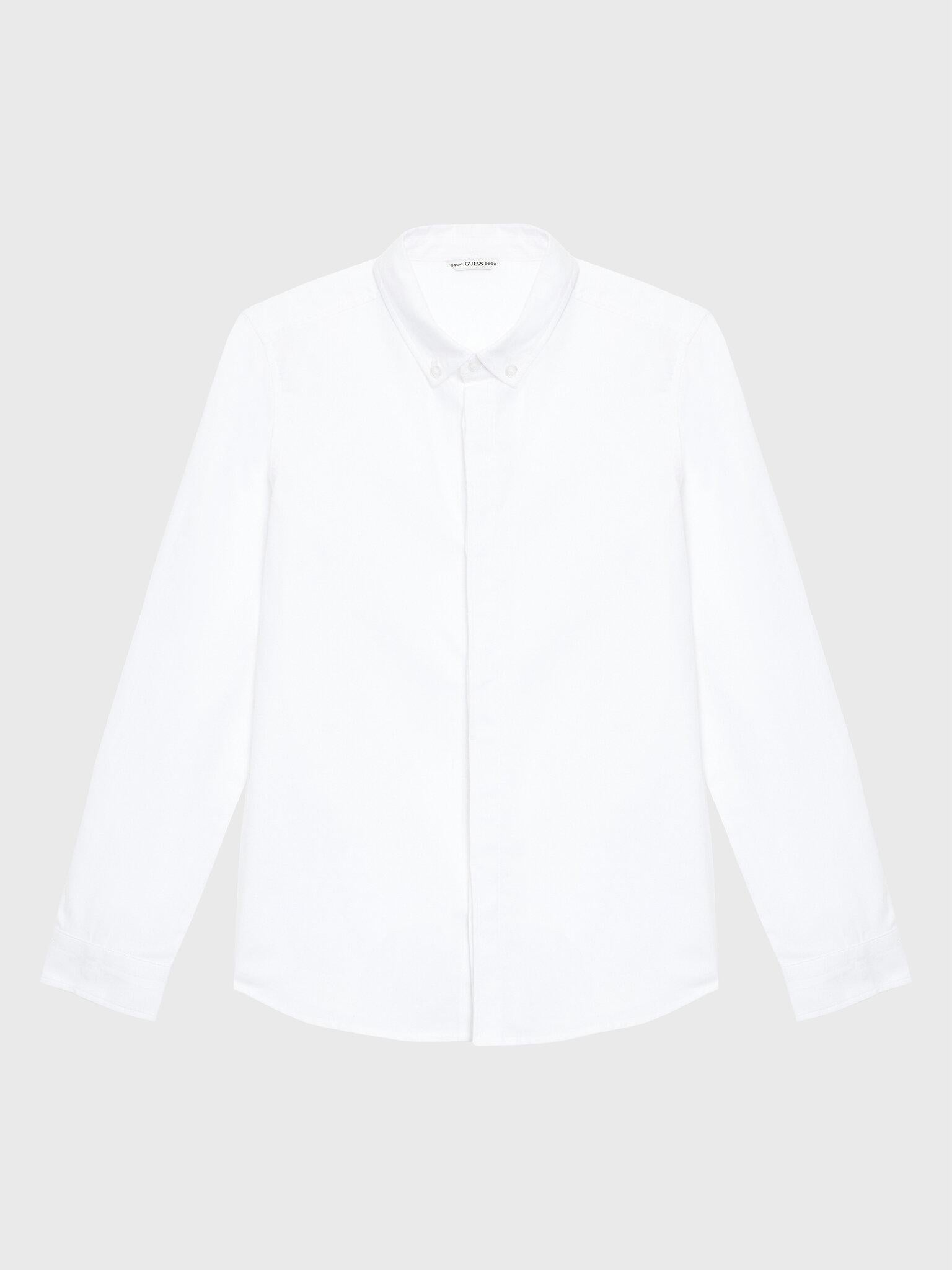 BRUSH HERRINGBONE ADJ. LS SHIR L2BH06WEW80/G011 GUESS