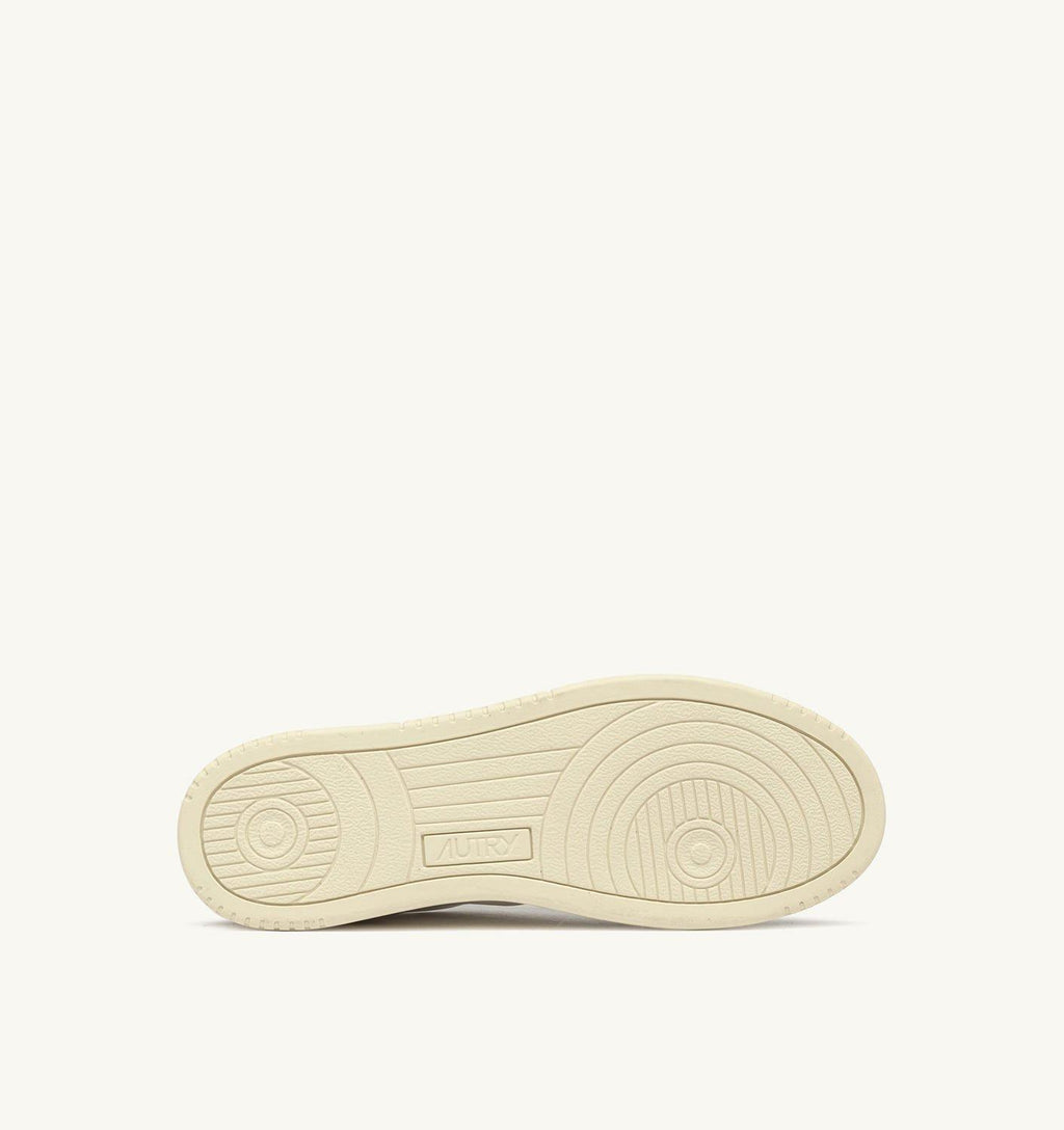 Sneakers Medalist basse in pelle bianca con inserti in suede 
