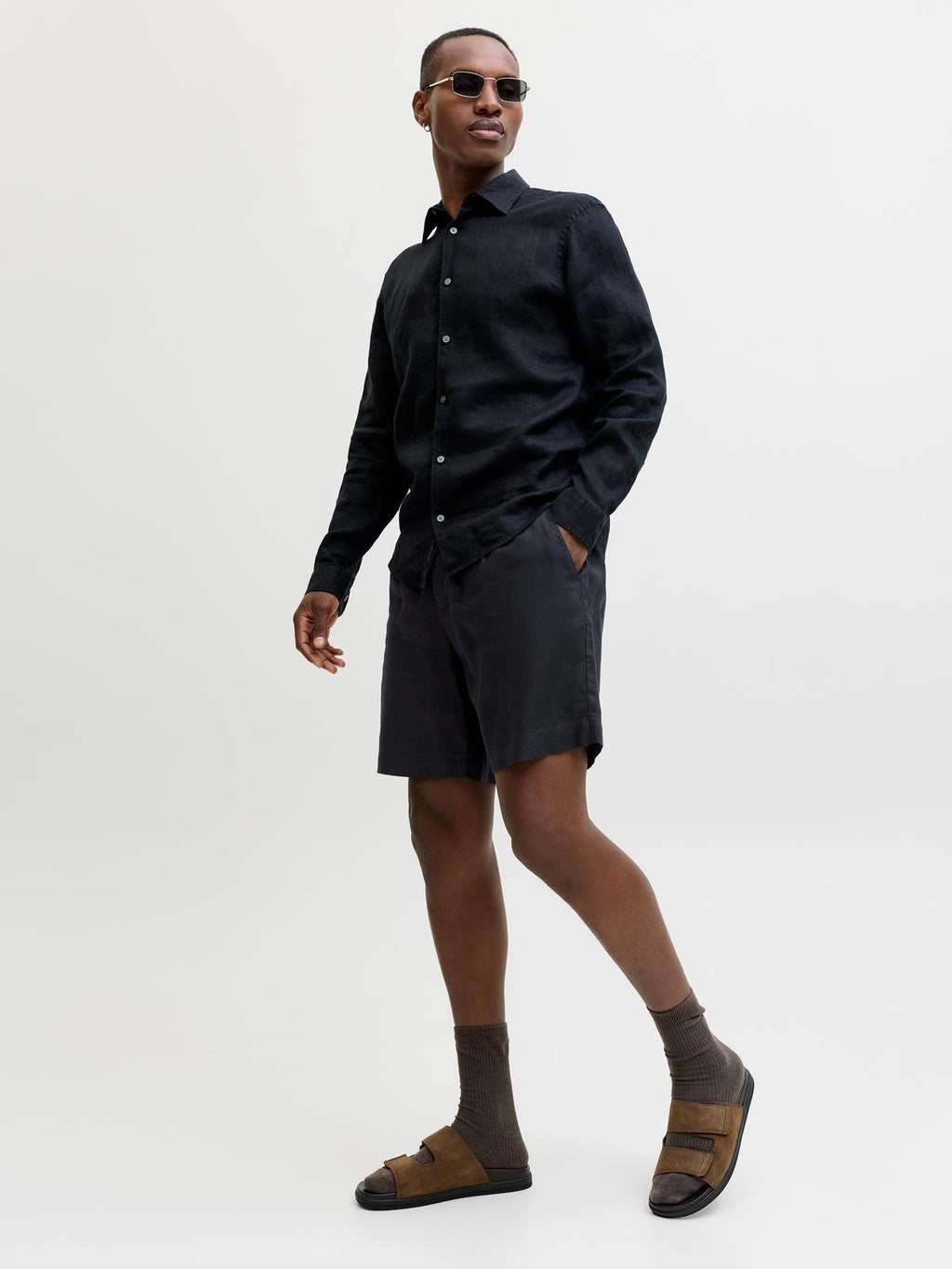 JPSTBILL LAWRENCE LINEN SHORTS REG LN 