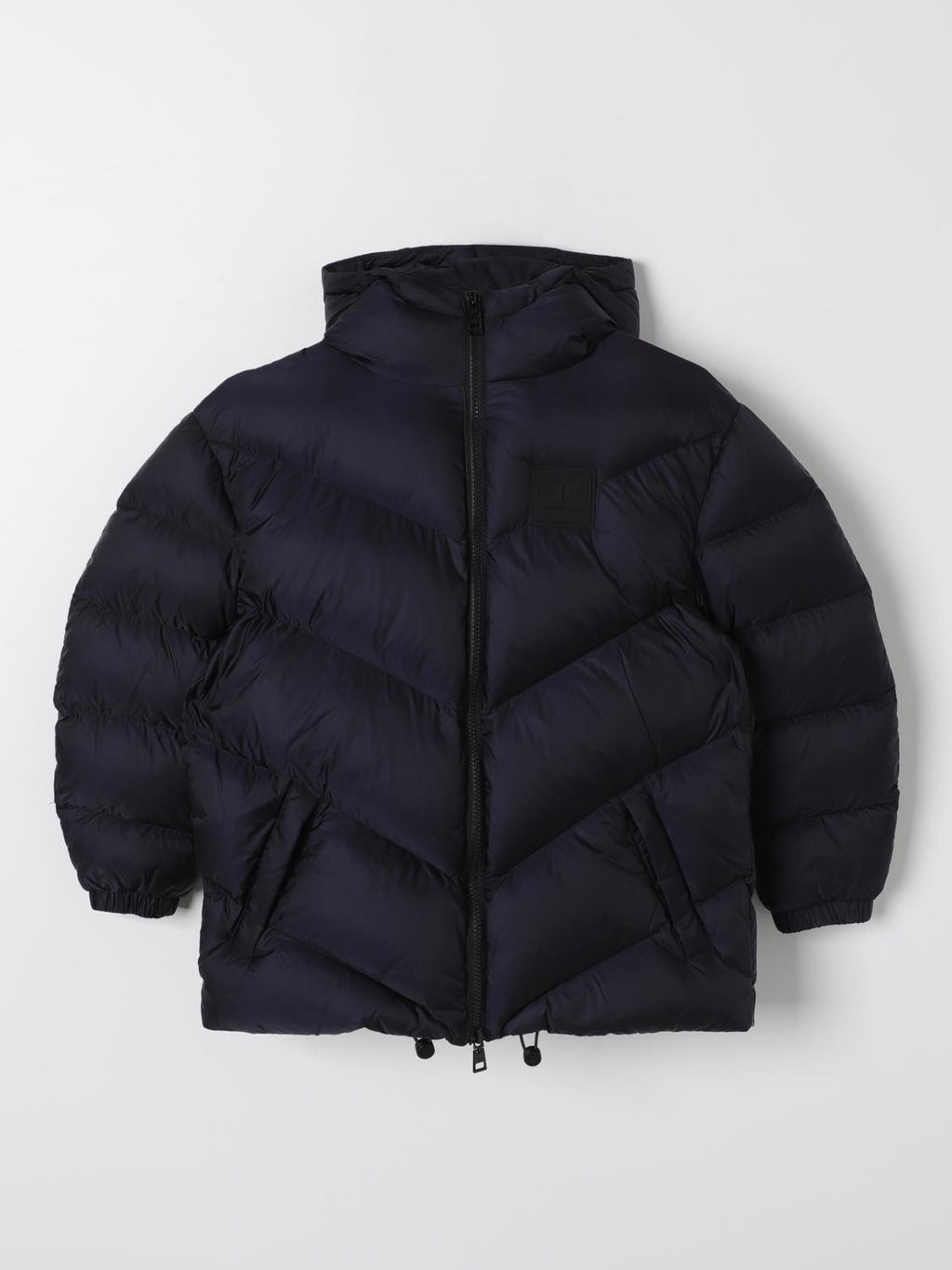 PIUMINO CON CAPPUCCIO E ETICH. GOMMATA EFGB120 C NY013/N000 ELISABETTA FRANCHI La Mia Bambina