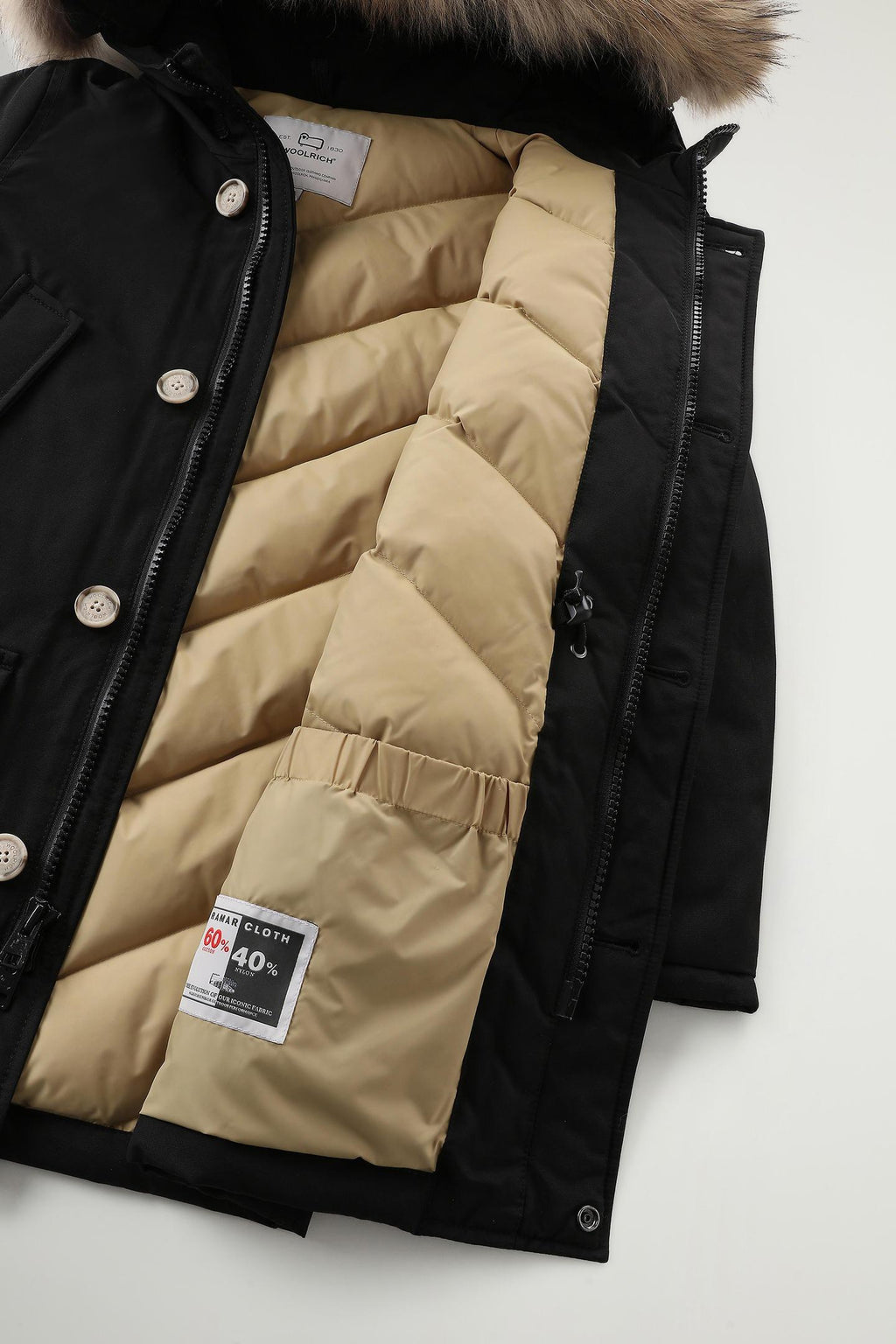 ARCTIC DETACHABLE FUR PARKA CFWKOU0187MRUT0641/BLK WOOLRICH