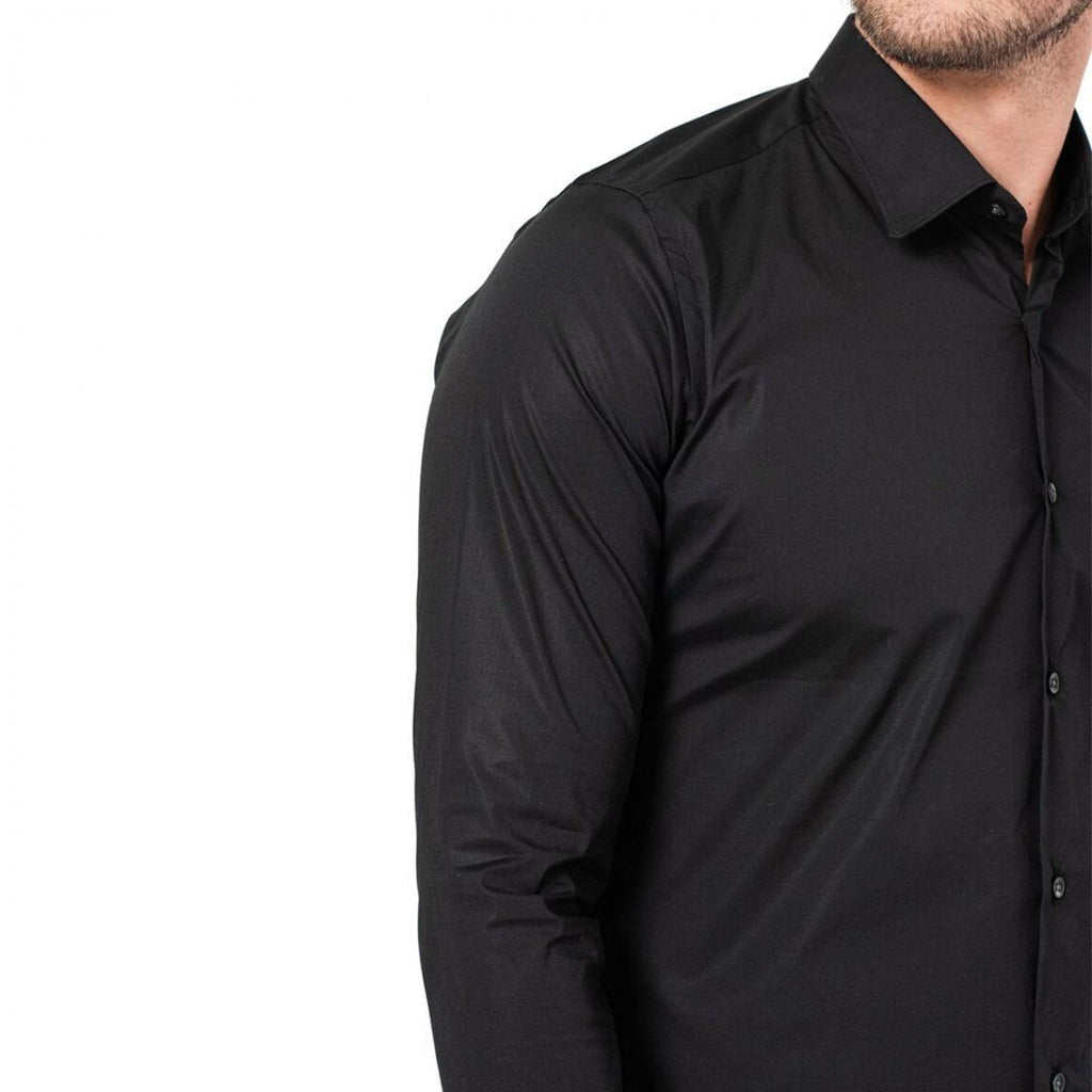 CAMICIA SLIM STRETCH MILANO M000P201MILANO/BLACK 21 LIU JO