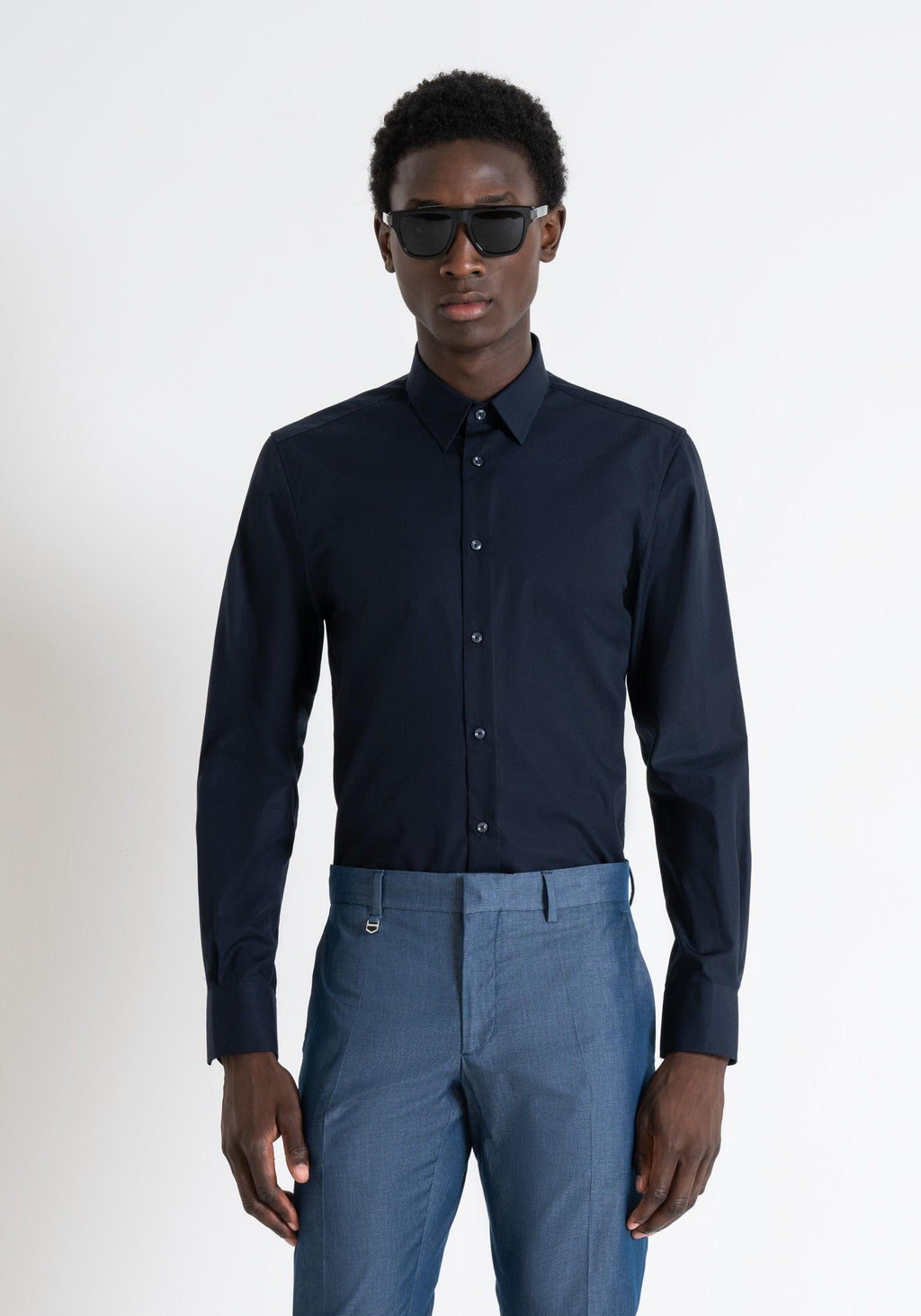CAMICIA NAPOLI SLIM FIT IN COT 