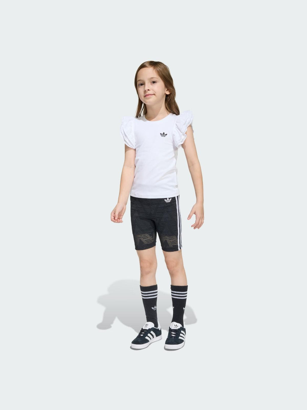 C SHORT TEE SET     WHITE/BLACK 