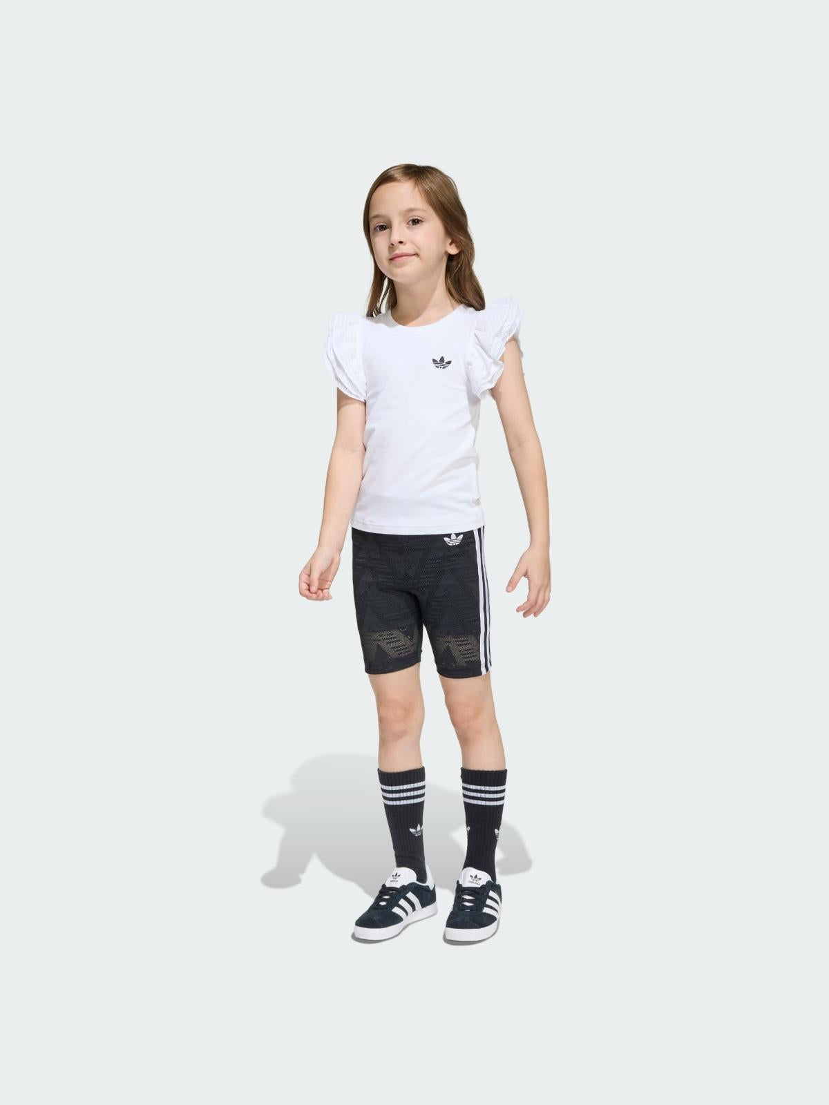 C SHORT TEE SET     WHITE/BLACK 